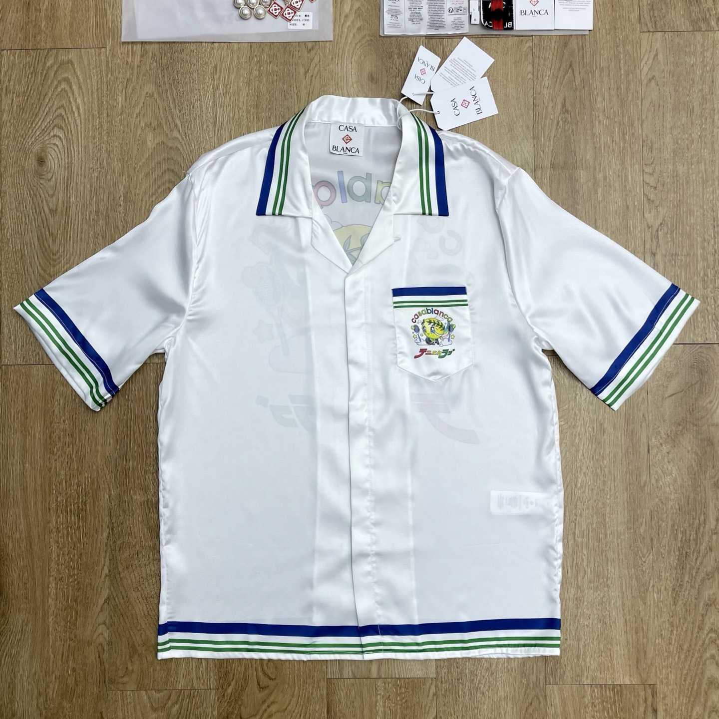 Casablanca Cuban Collar Short Sleeve Shirt  CA3567 - DopestKickz