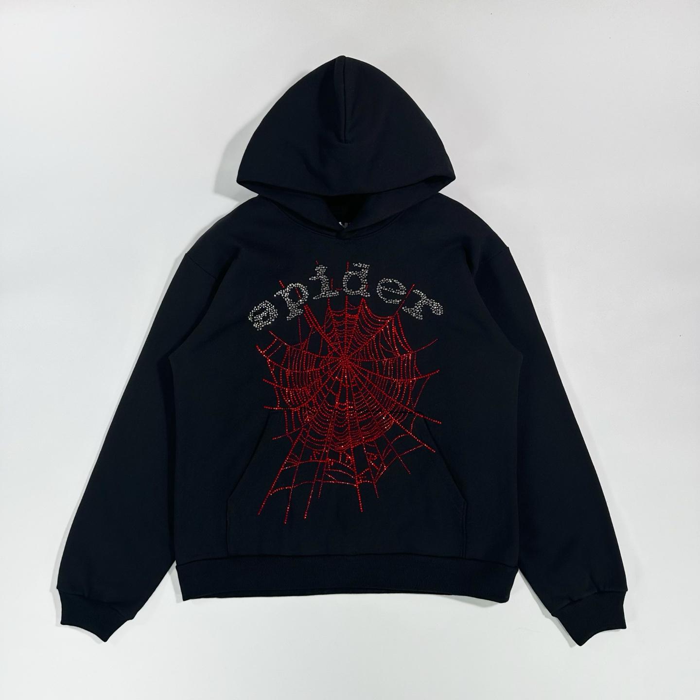  Sp5der OG Rhinestone Hoodie - DopestKickz