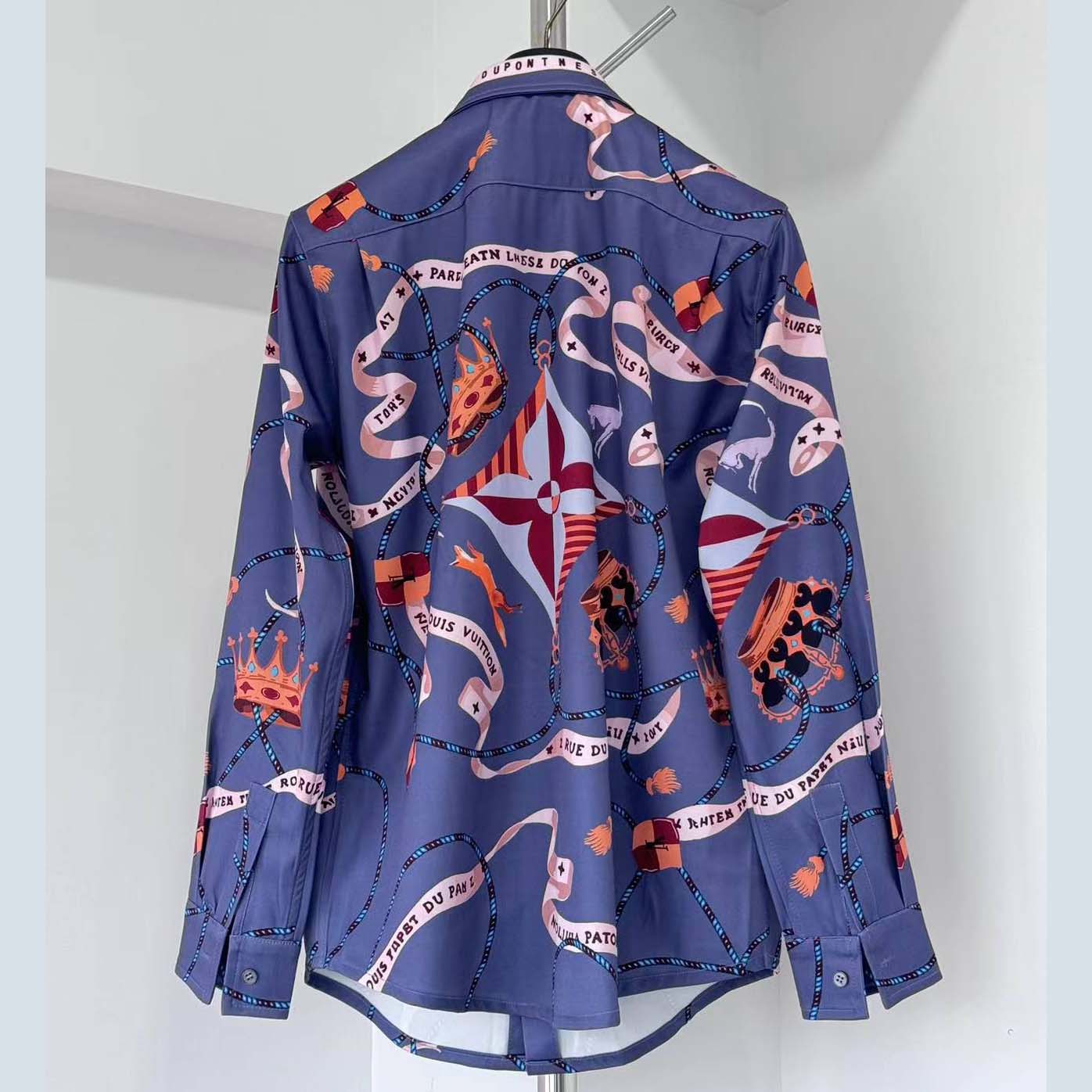Louis Vuitton Printed Silk Shirt - DopestKickz