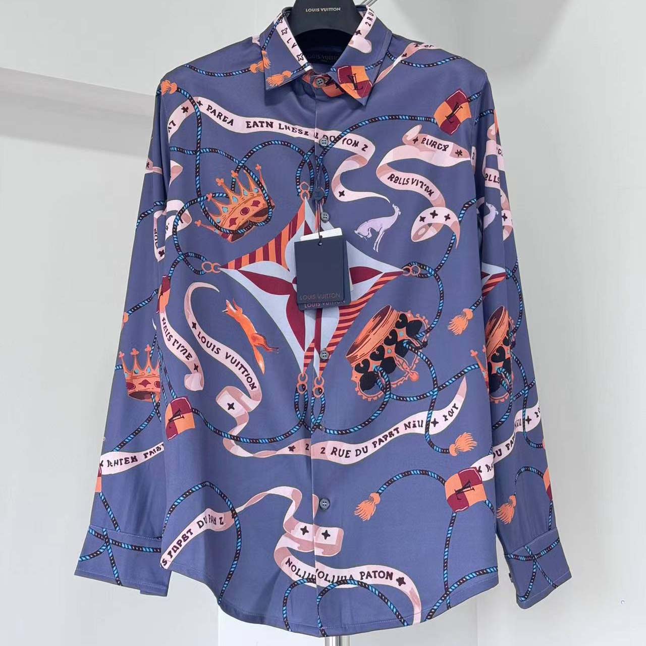 Louis Vuitton Printed Silk Shirt - DopestKickz