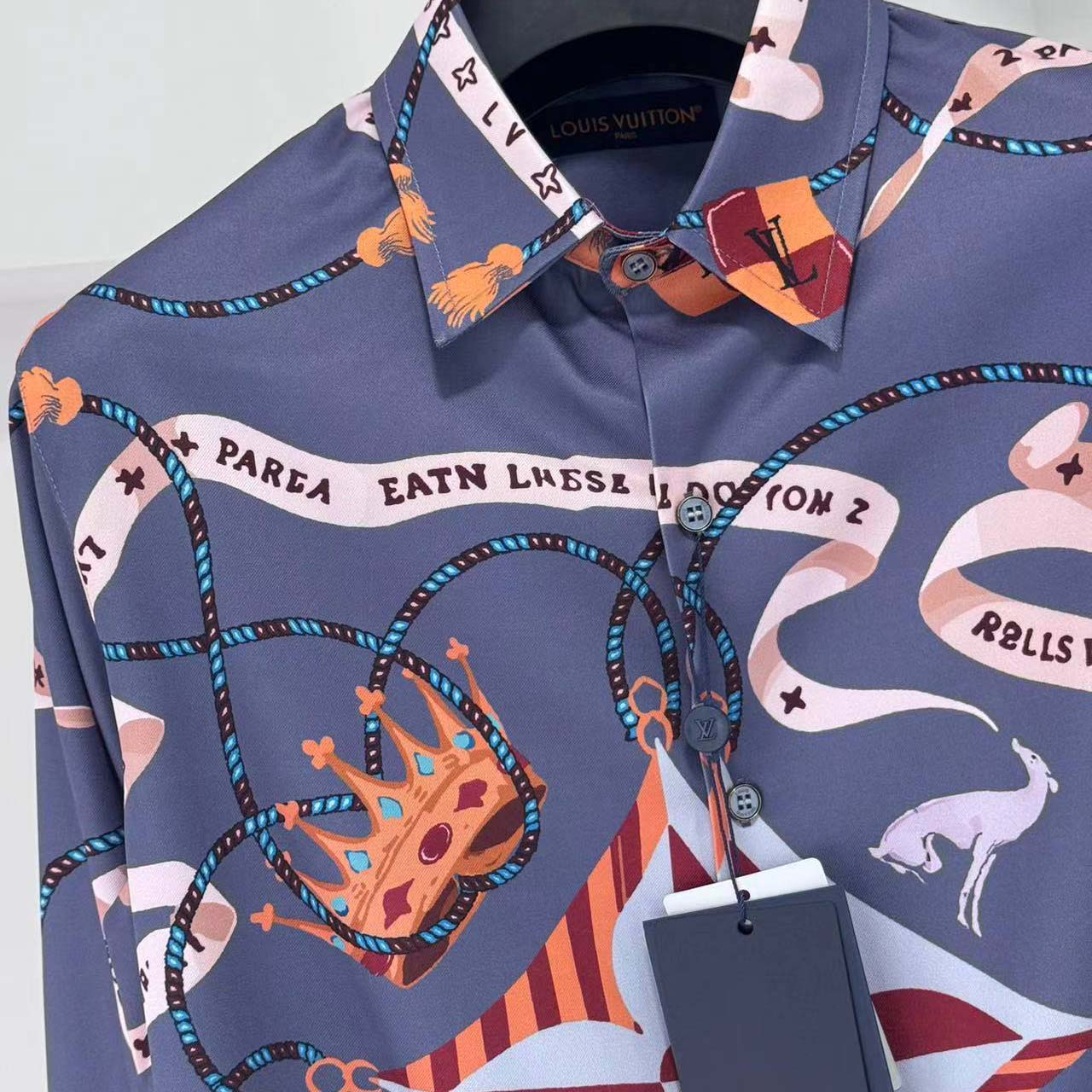 Louis Vuitton Printed Silk Shirt - DopestKickz
