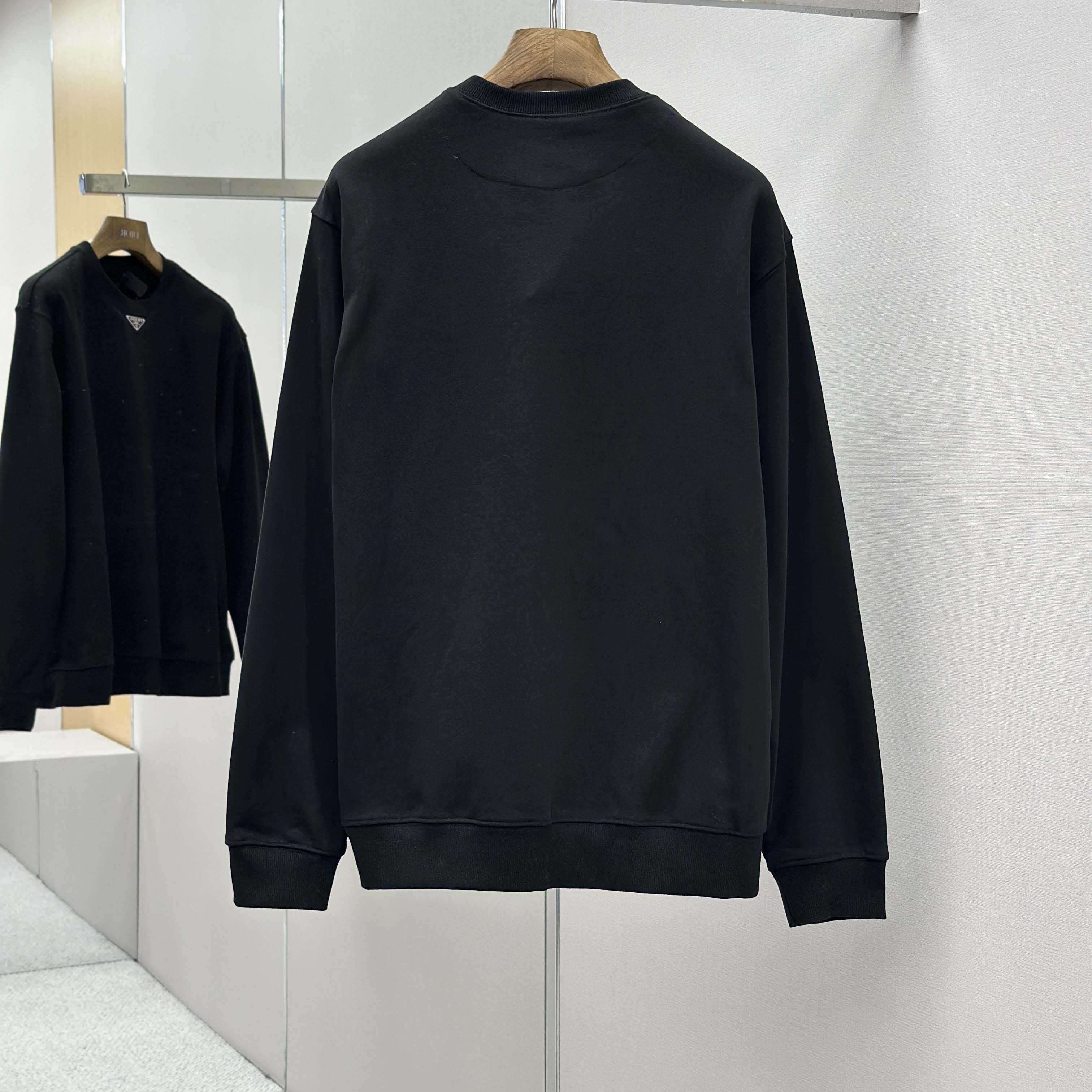 Prada Logo-plaque Technical Cotton Sweatshirt - DopestKickz