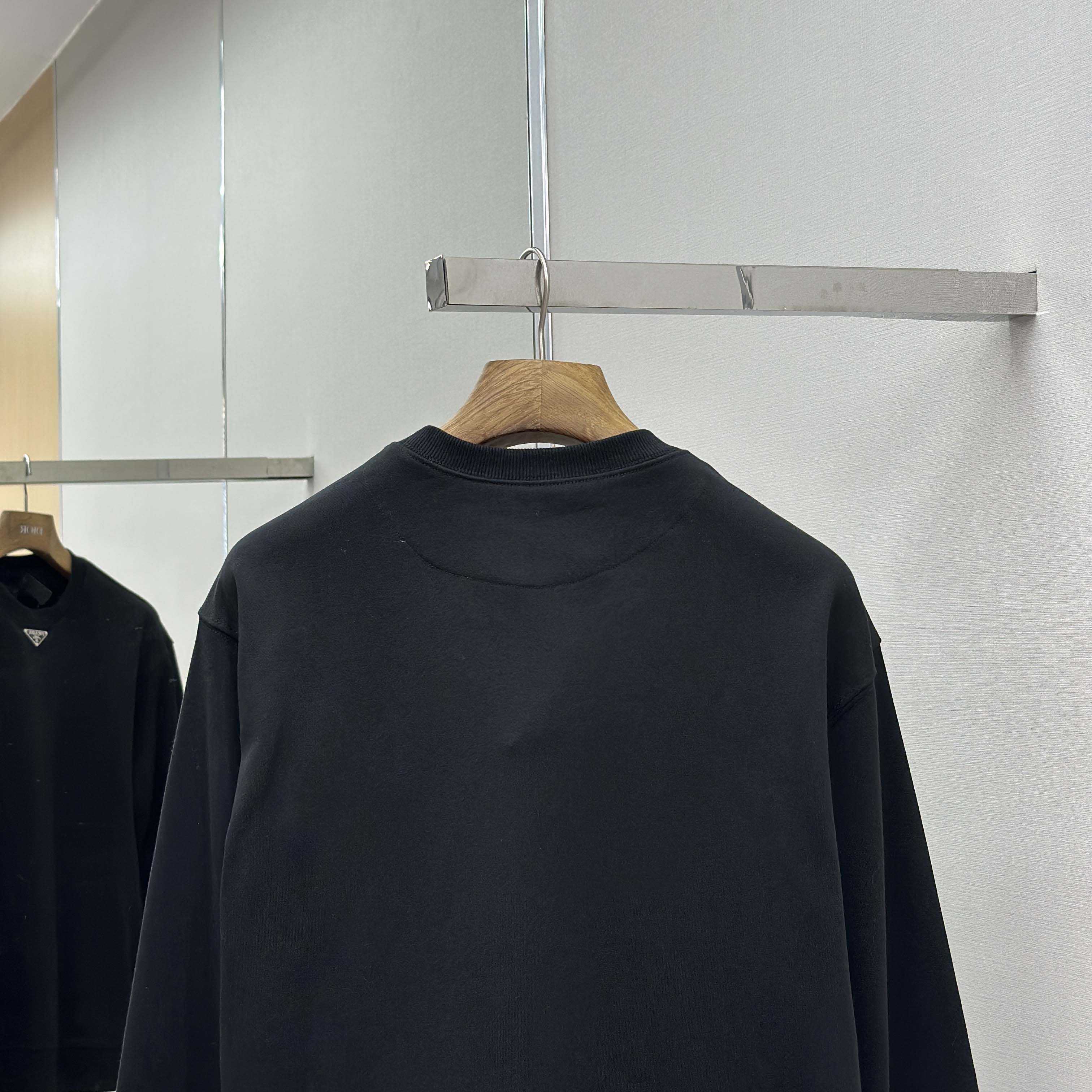 Prada Logo-plaque Technical Cotton Sweatshirt - DopestKickz