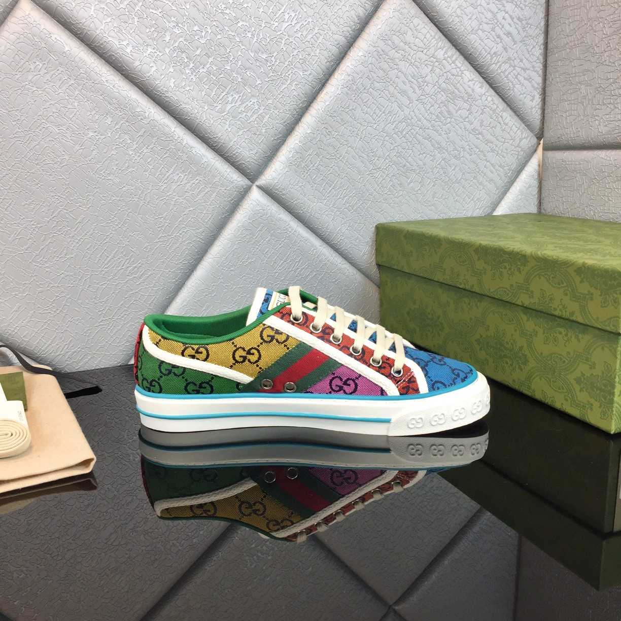 Gucci Multicolor GG Canvas Tennis 1977 Sneakers - DopestKickz