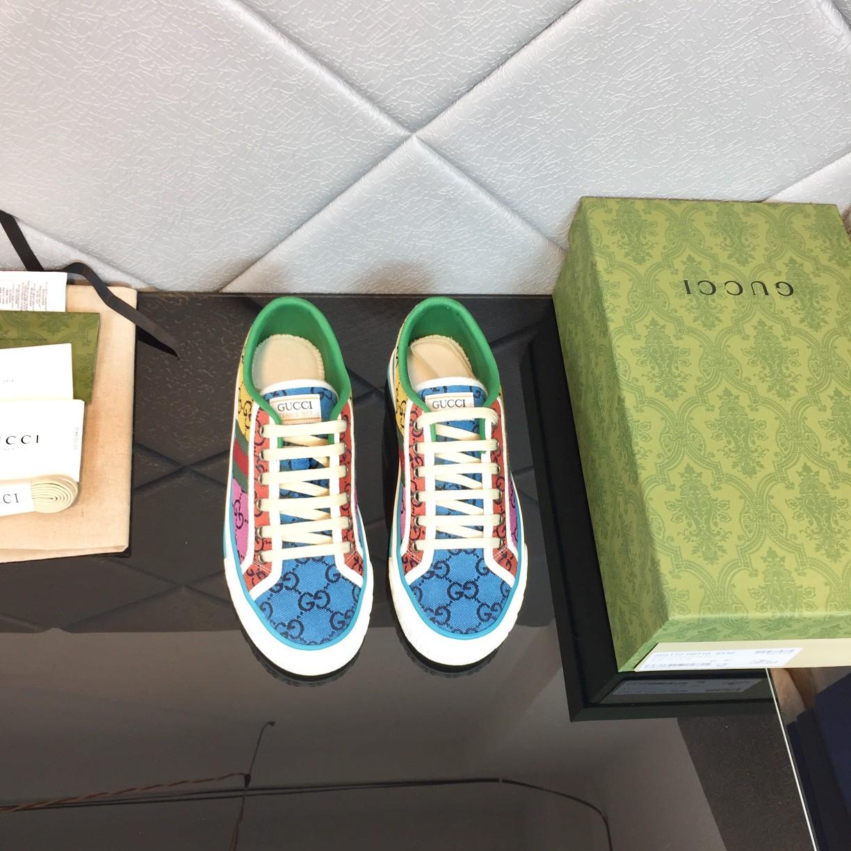 Gucci Multicolor GG Canvas Tennis 1977 Sneakers - DopestKickz