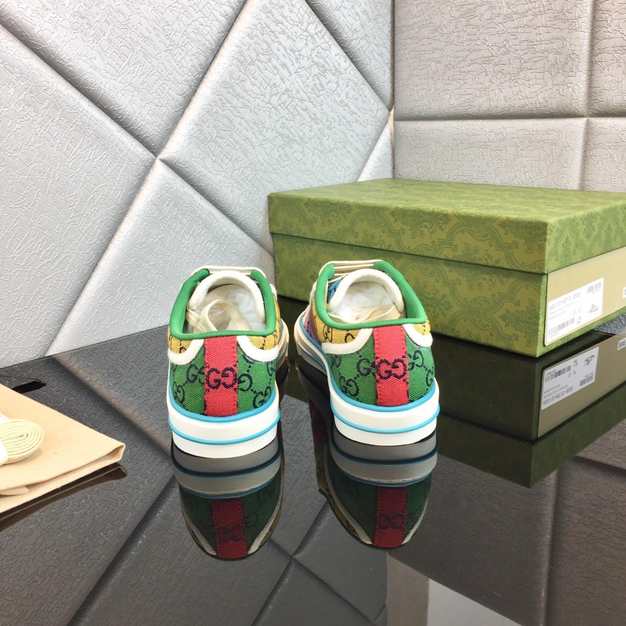 Gucci Multicolor GG Canvas Tennis 1977 Sneakers - DopestKickz