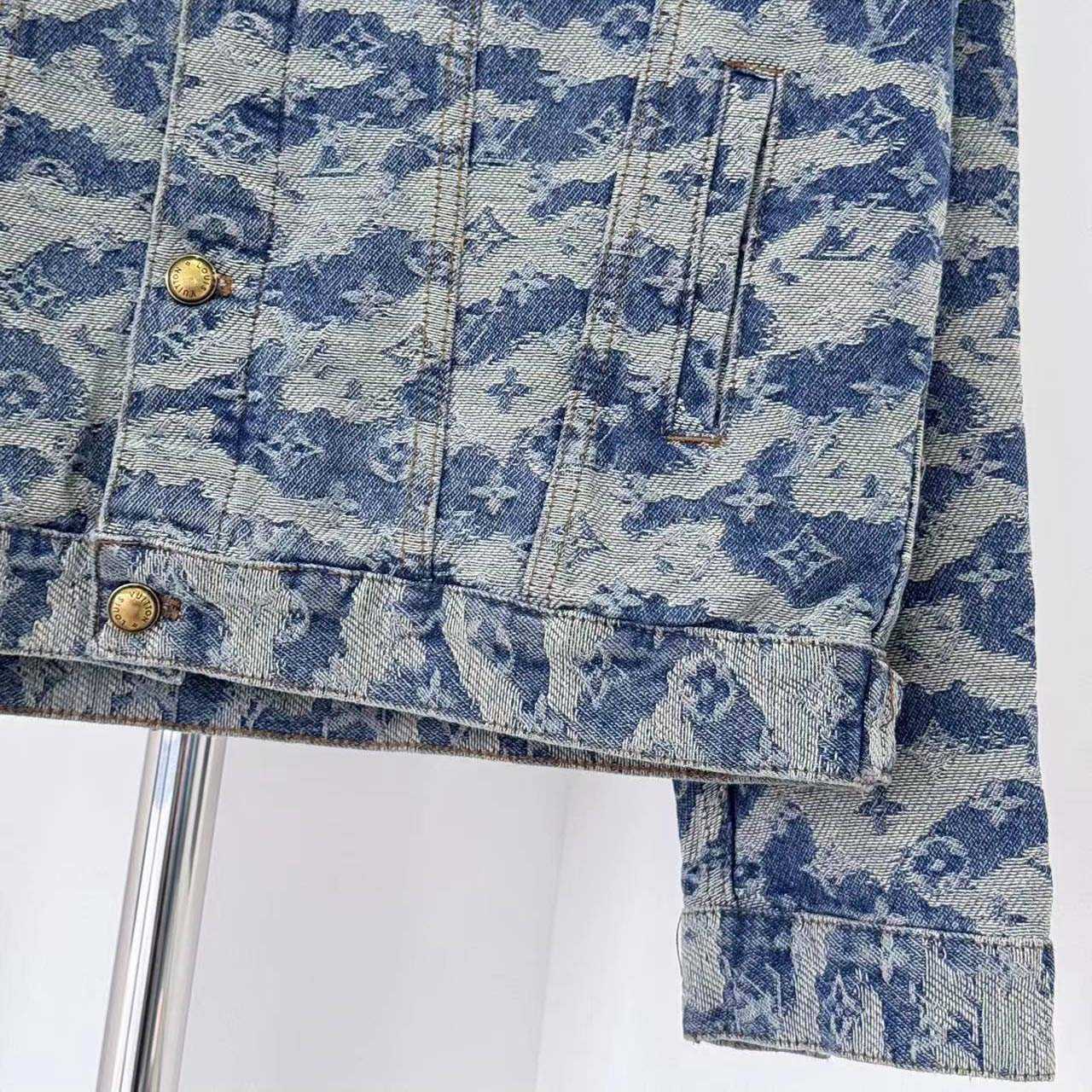 Louis Vuitton Monogram Denim Trucker Jacket - DopestKickz