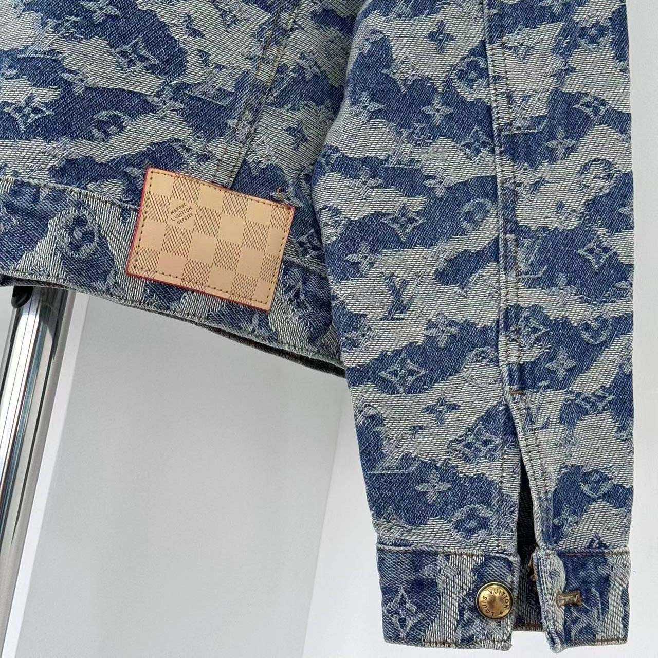 Louis Vuitton Monogram Denim Trucker Jacket - DopestKickz