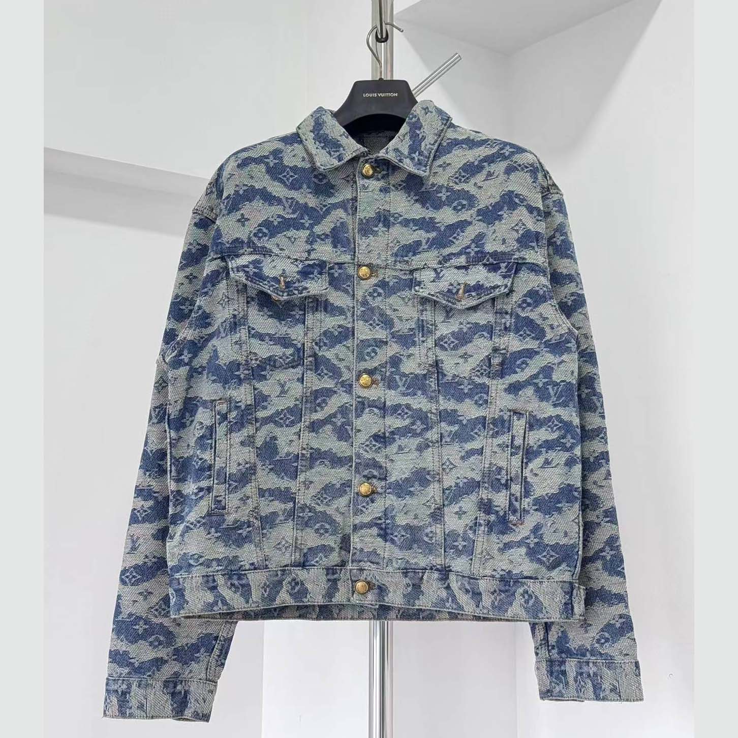Louis Vuitton Monogram Denim Trucker Jacket - DopestKickz