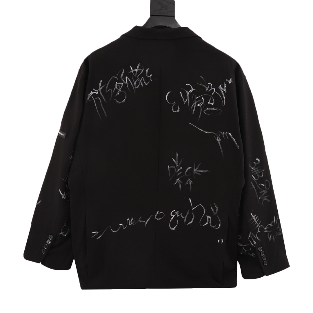 Balenciaga Graffiti Skater Tailored Blazer - DopestKickz