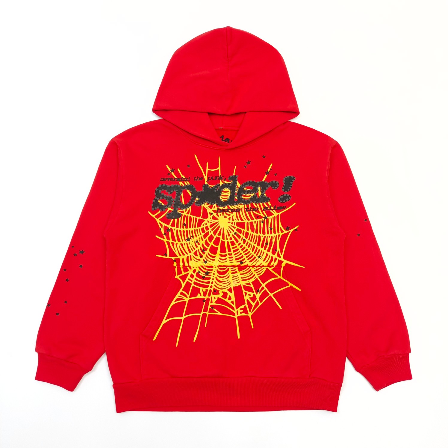 Sp5der Og Web V2 Hoodie 'Red' - DopestKickz