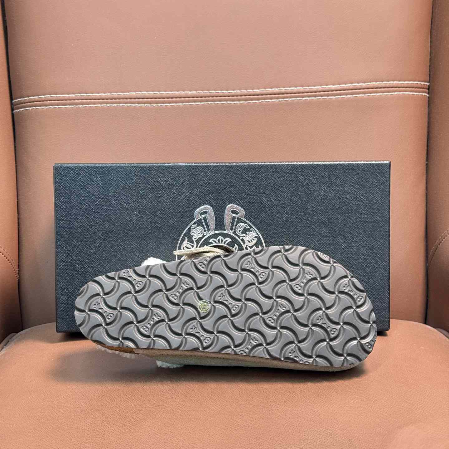 Chrome Hearts Birkenstock Boston Suede Sandals  - DopestKickz