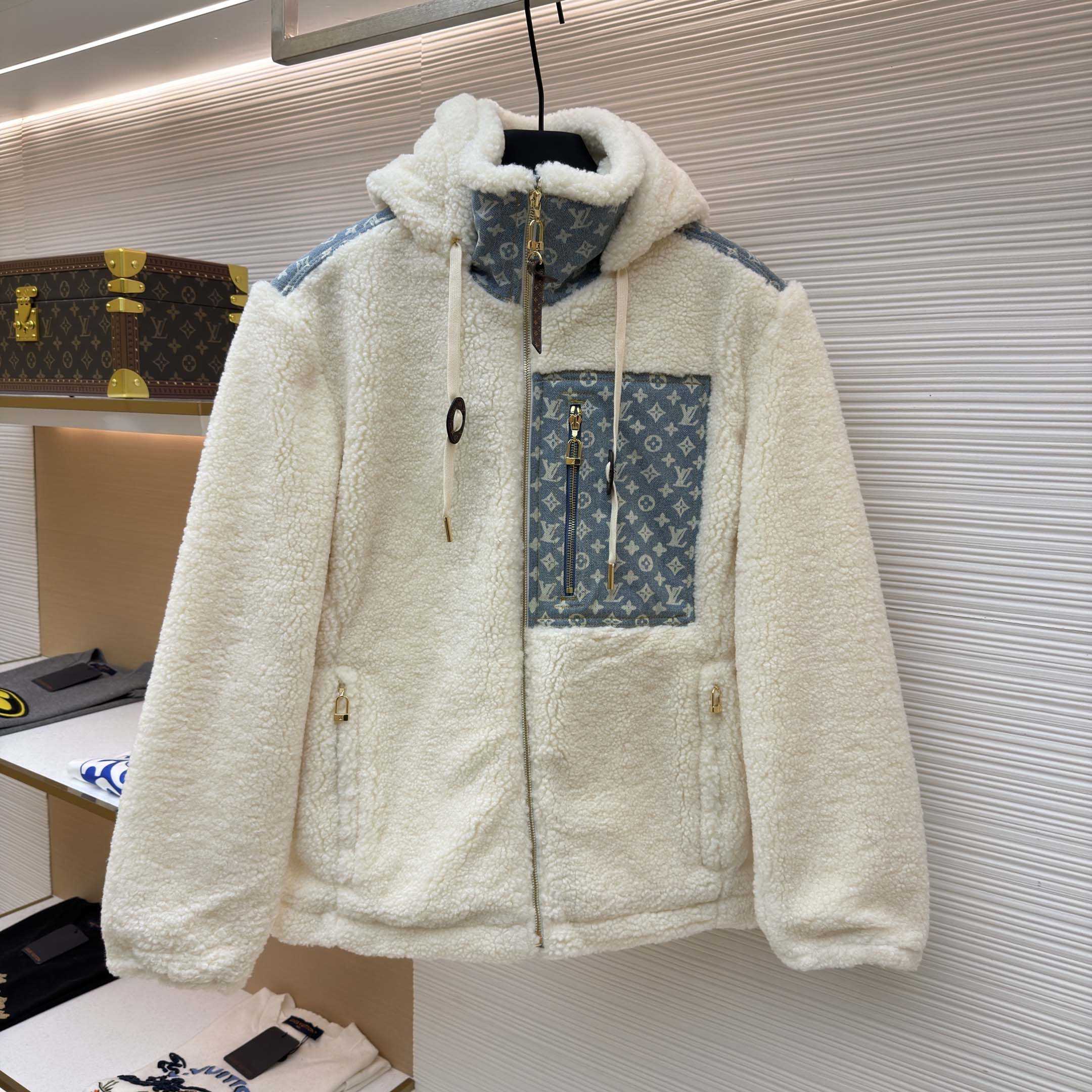 Louis Vuitton Monogram Accent Fleece Jacket - DopestKickz