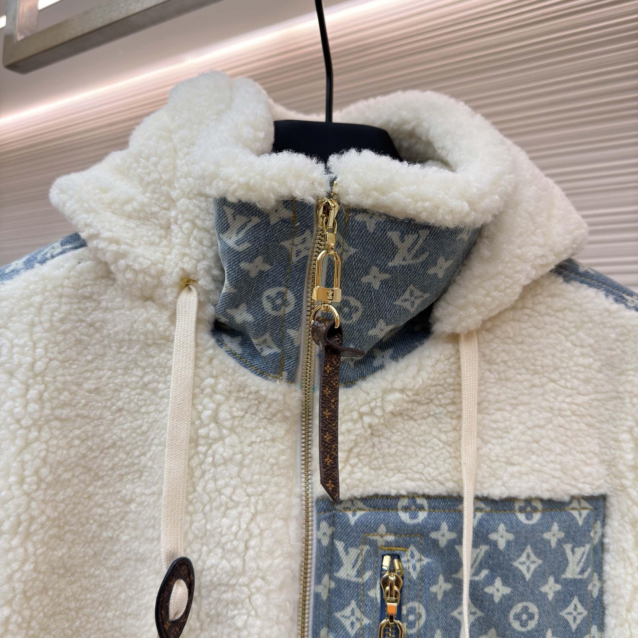 Louis Vuitton Monogram Accent Fleece Jacket - DopestKickz