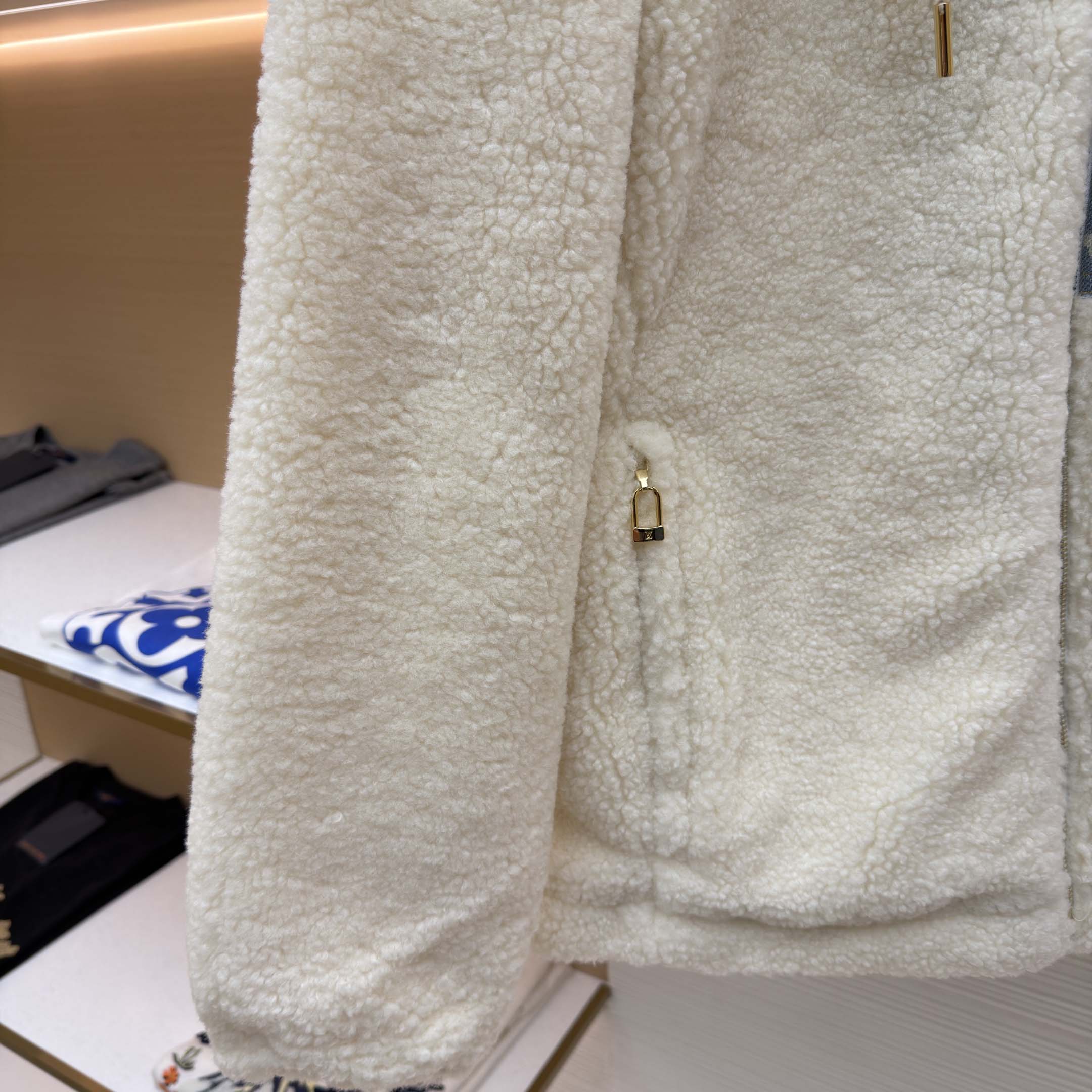 Louis Vuitton Monogram Accent Fleece Jacket - DopestKickz