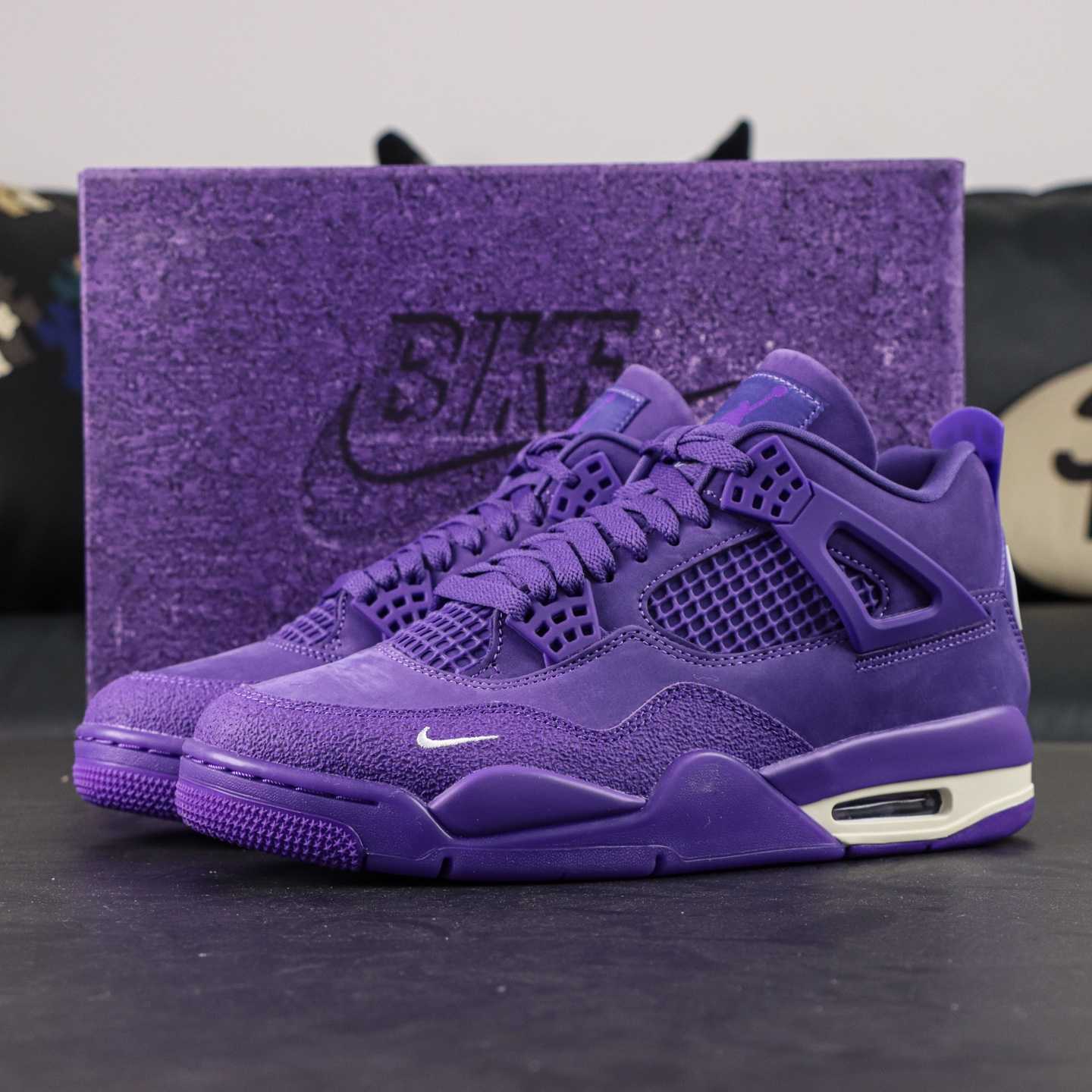 Nigel Sylvester x Air Jordan 4 Retro “Purple Brick” HF4340-500 | Size 36–48.5 - DopestKickz