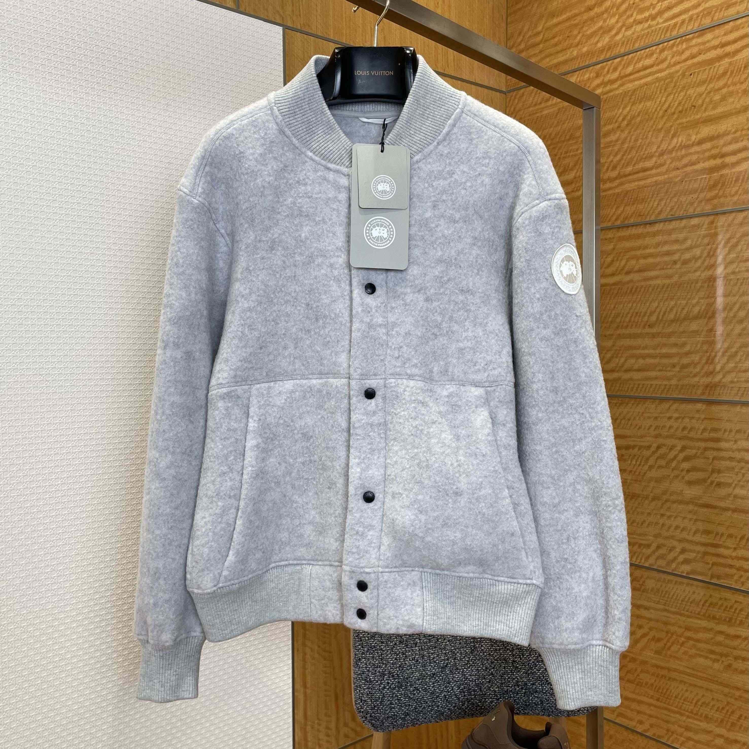 Canada Goose Hudson Fleece Bomber White Label - DopestKickz