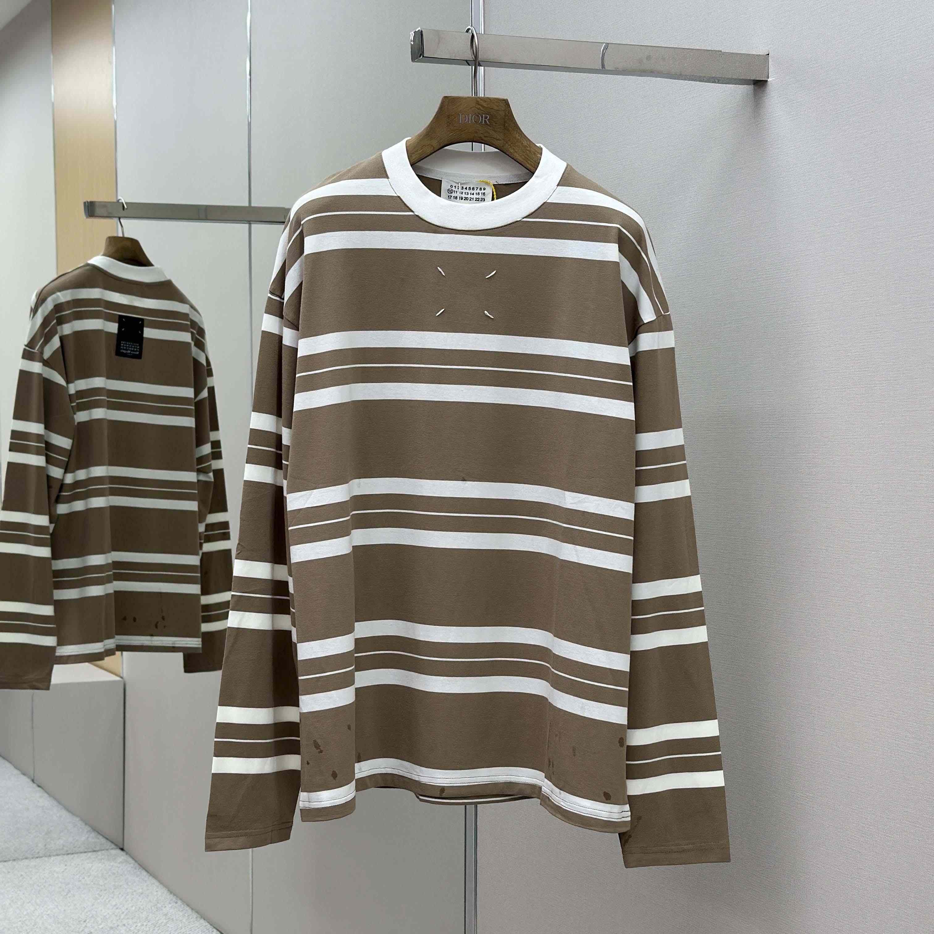 Maison Margiela Striped Long-sleeved - DopestKickz