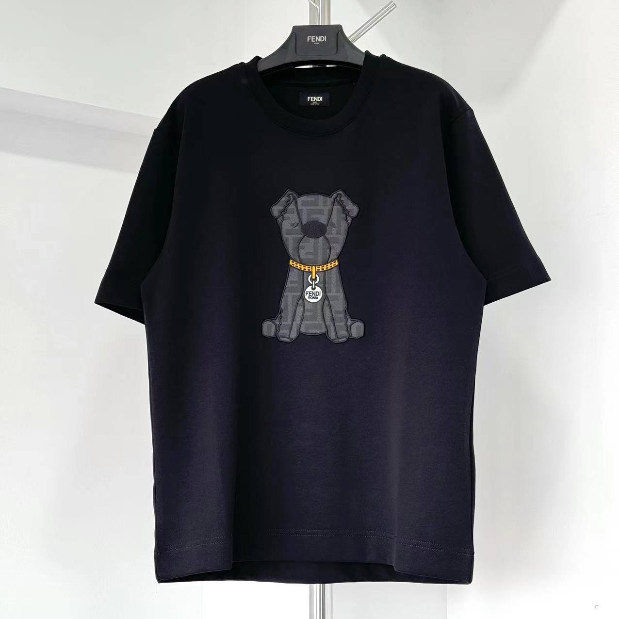 Fendi Black Cotton T-shirt - DopestKickz