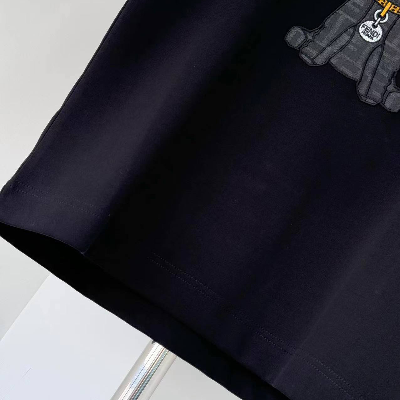 Fendi Black Cotton T-shirt - DopestKickz