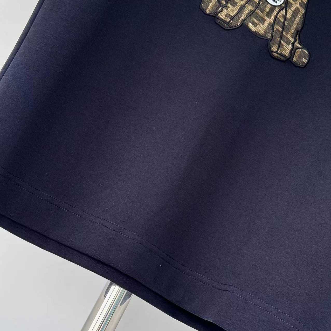 Fendi Blue Cotton T-shirt - DopestKickz