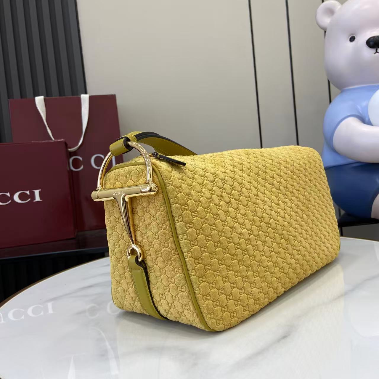 Gucci Half Horsebit Medium Shoulder Bag - DopestKickz