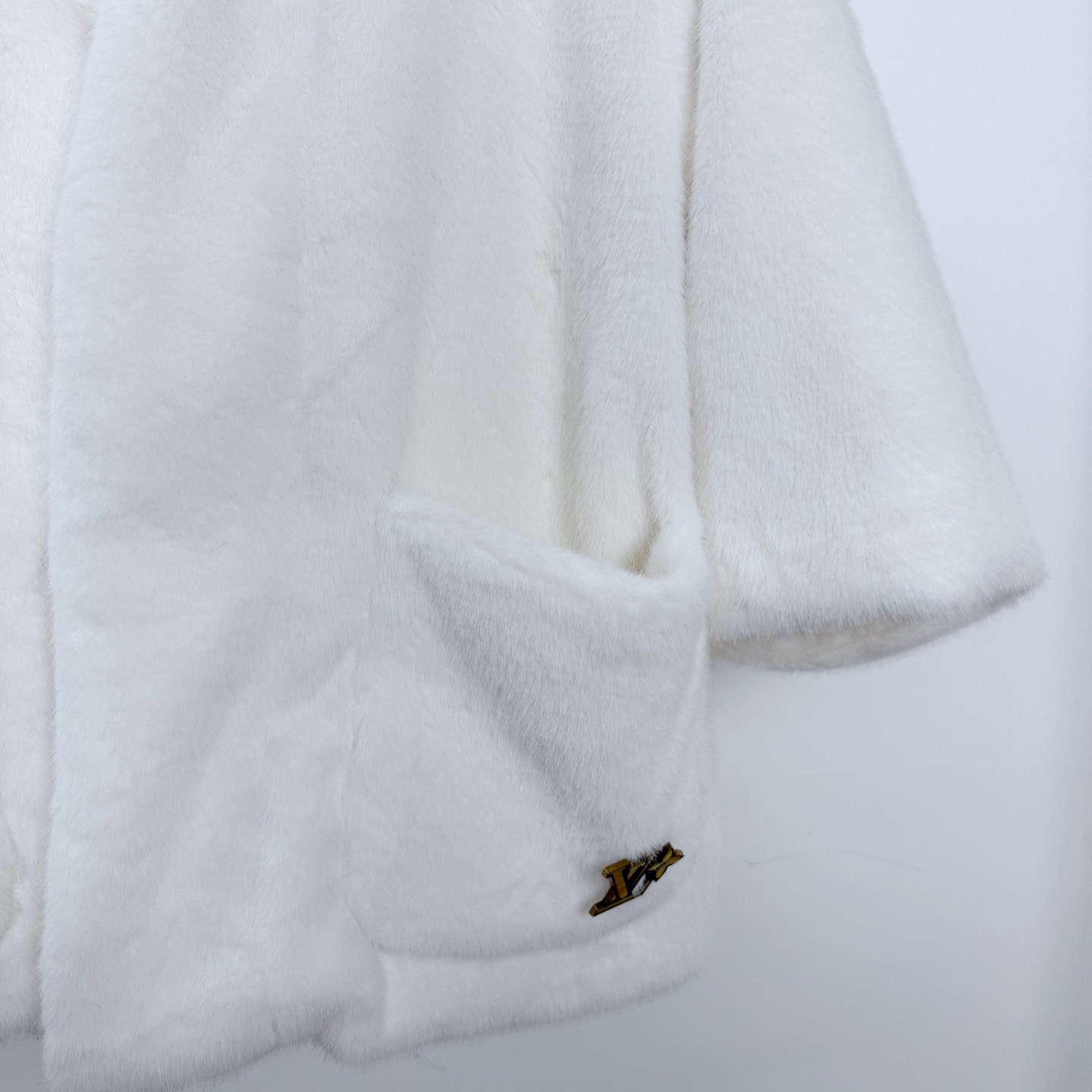 Louis Vuitton Mink Kimono Jacket - DopestKickz