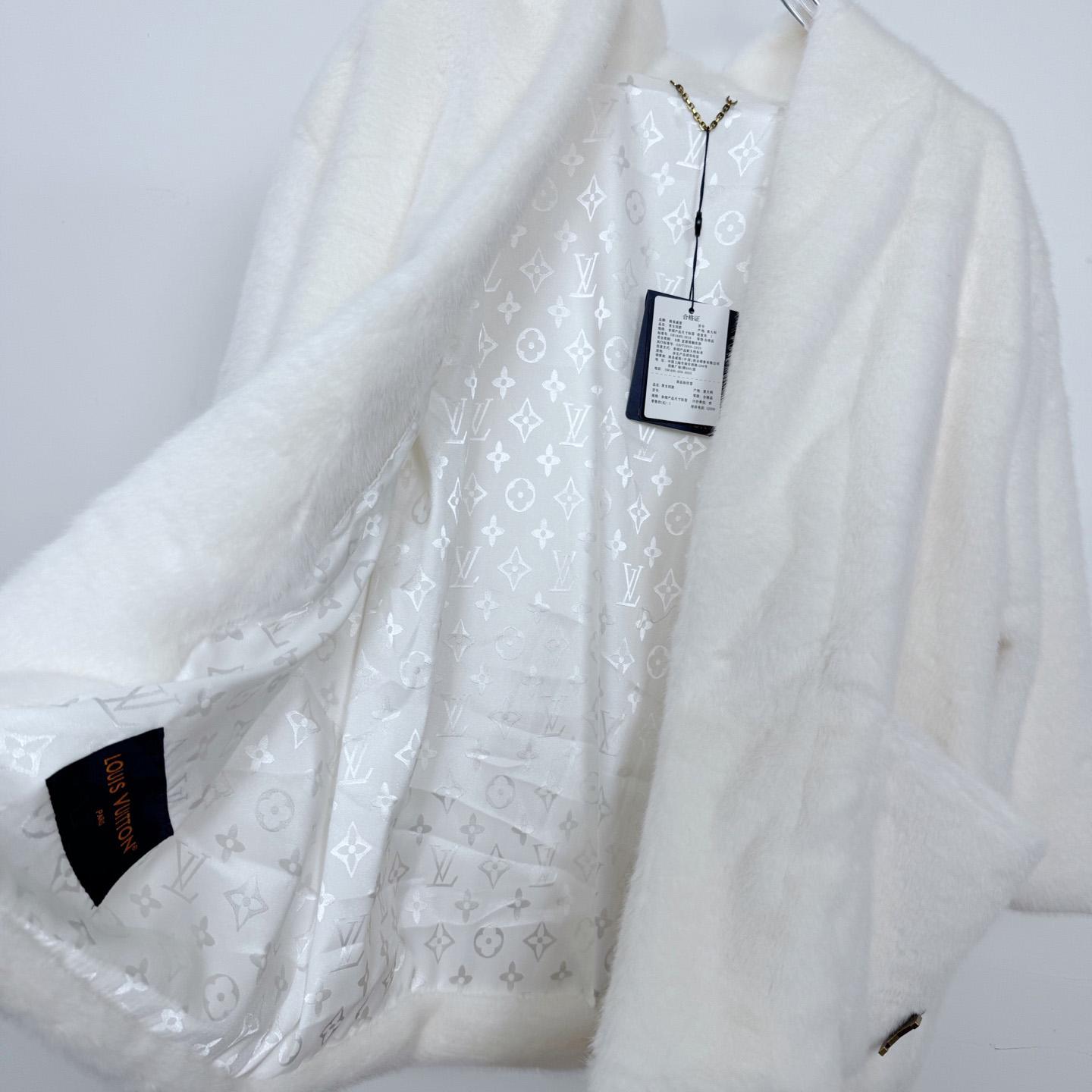 Louis Vuitton Mink Kimono Jacket - DopestKickz