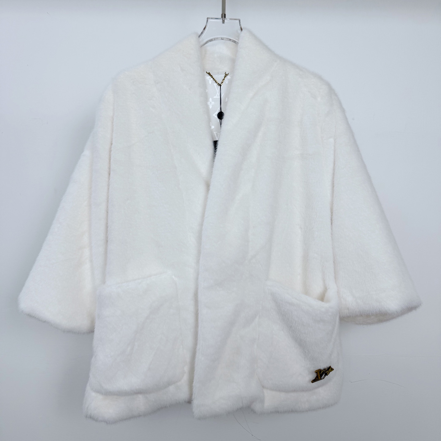 Louis Vuitton Mink Kimono Jacket - DopestKickz