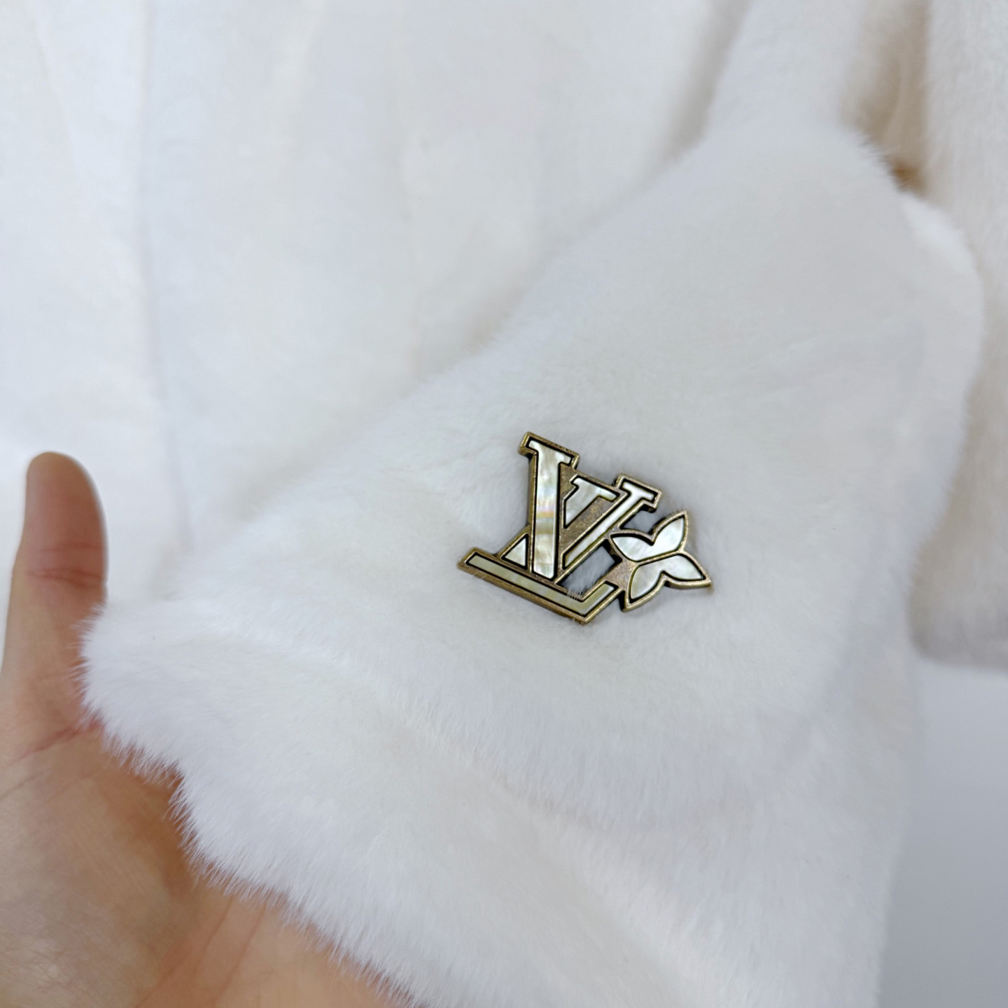 Louis Vuitton Mink Kimono Jacket - DopestKickz