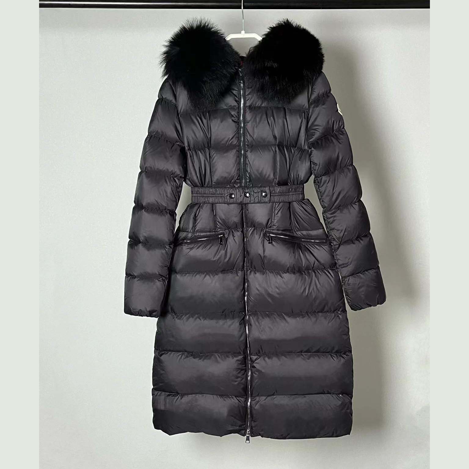 Moncler Boedic Down Jacket With A Detachable Shearling Trim - DopestKickz