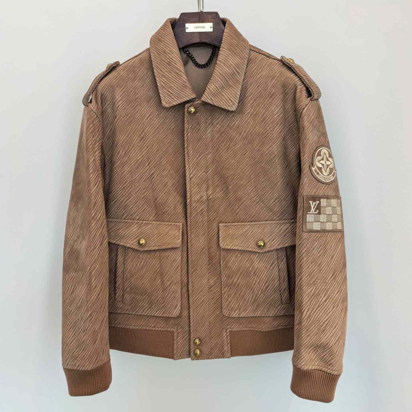 Louis Vuitton Epi Embossed Leather Flight Jacket - DopestKickz