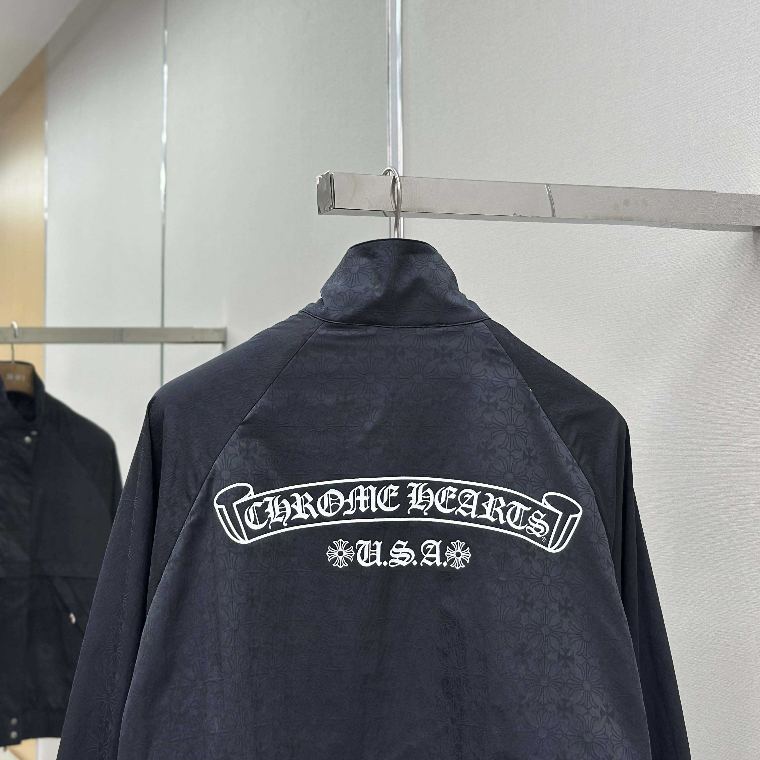 Chrome Hearts All-Over Nylon Track Jacket - DopestKickz