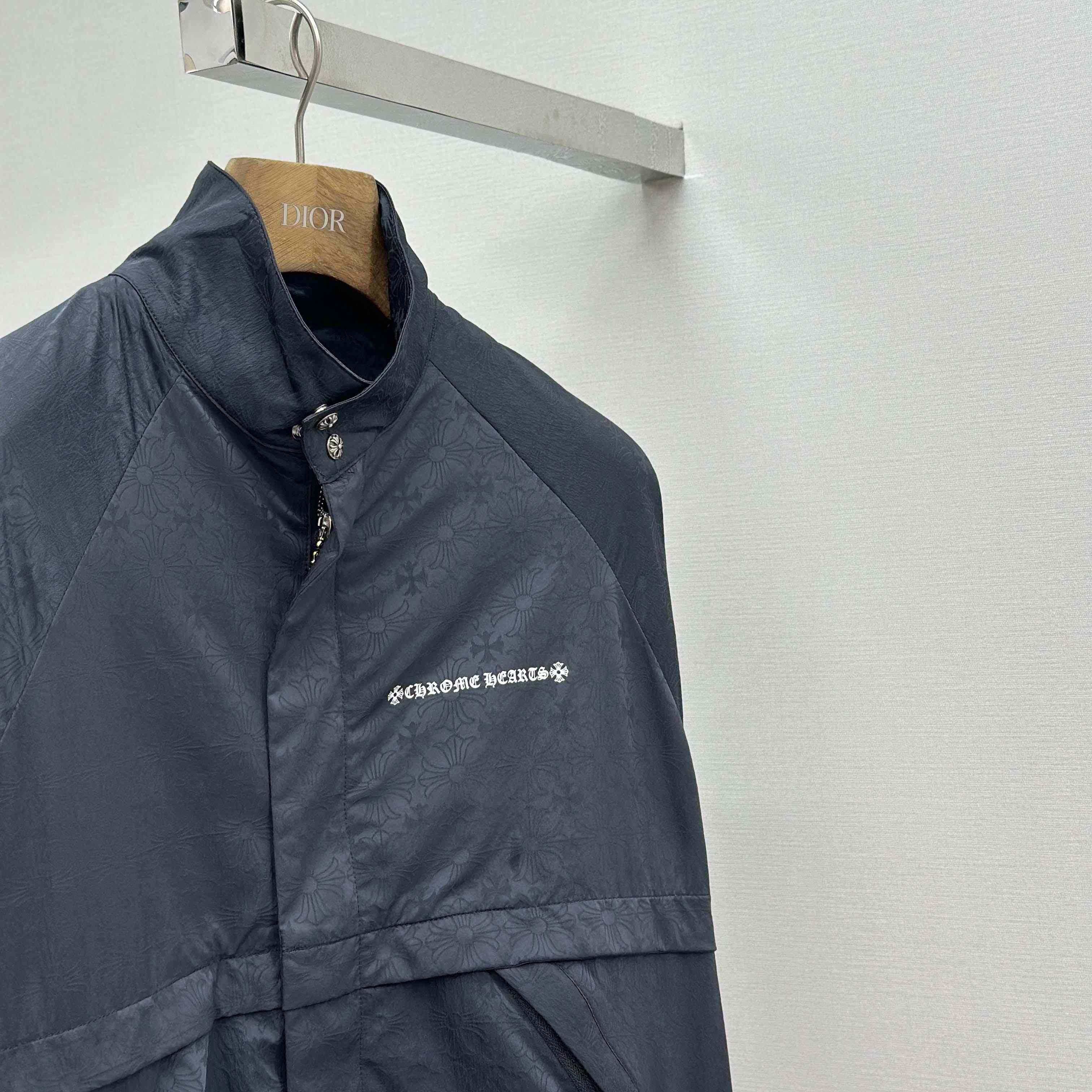 Chrome Hearts All-Over Nylon Track Jacket - DopestKickz