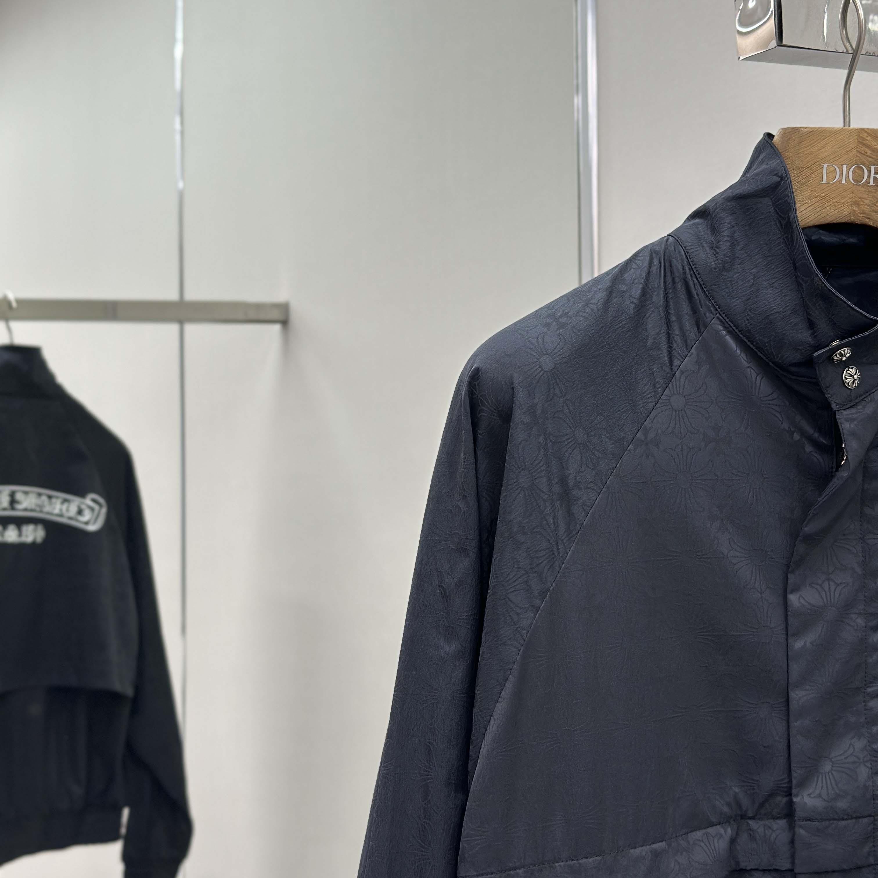 Chrome Hearts All-Over Nylon Track Jacket - DopestKickz