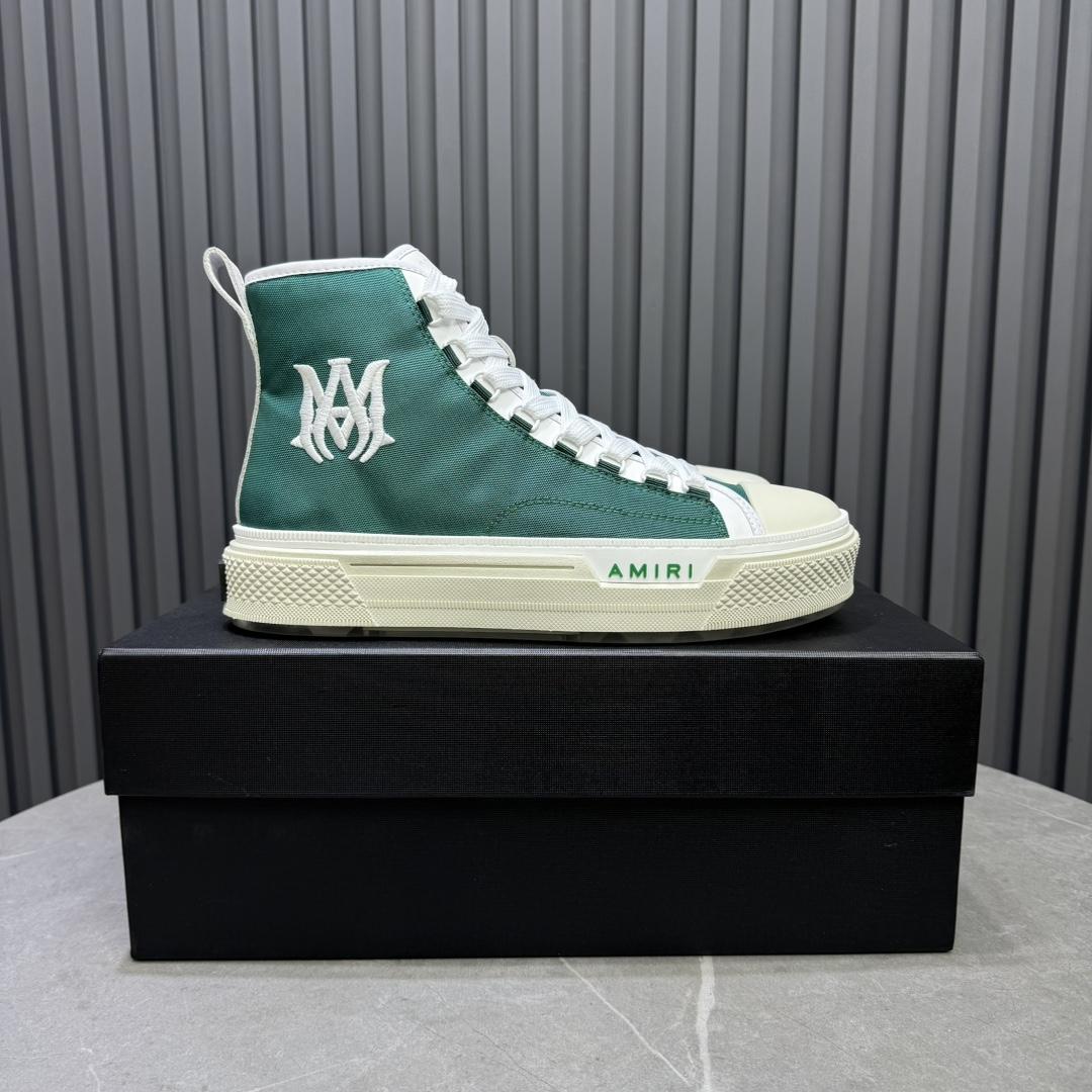 Amiri Green 'MA' Court Hi Sneakers - DopestKickz