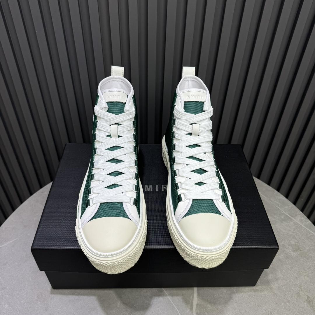 Amiri Green 'MA' Court Hi Sneakers - DopestKickz