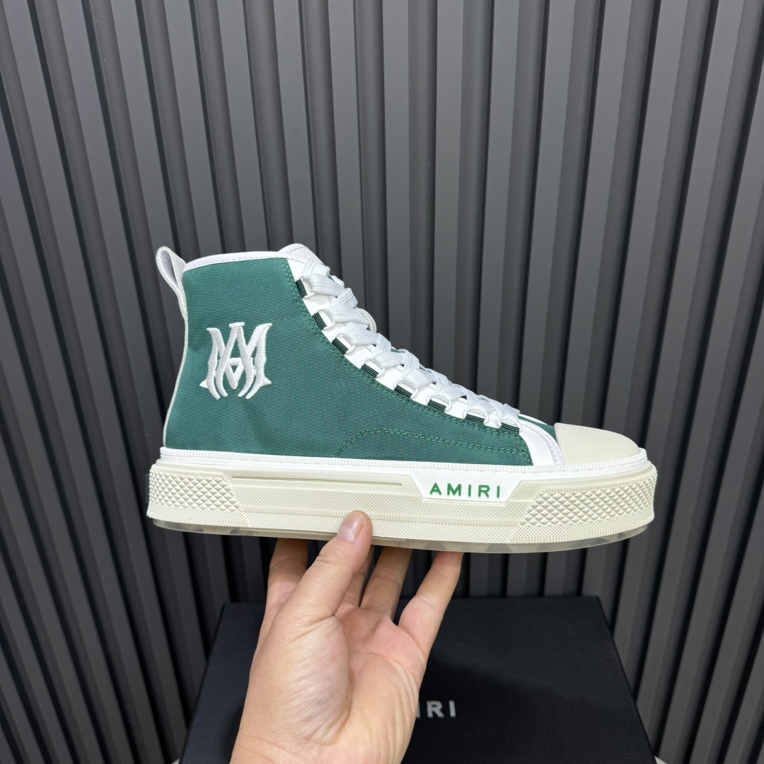 Amiri Green 'MA' Court Hi Sneakers - DopestKickz