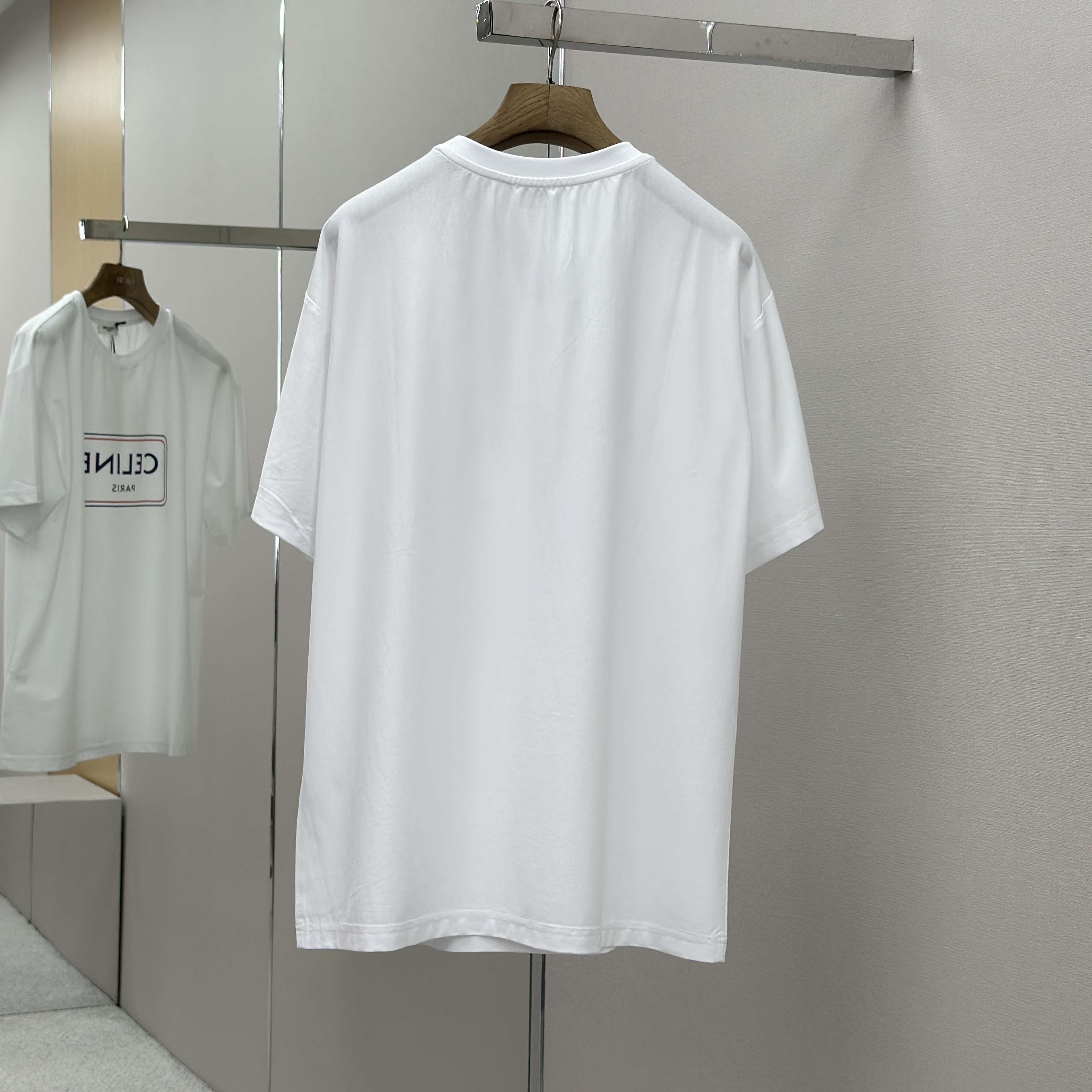 Celine Loose T-shirt In Cotton Jersey - DopestKickz