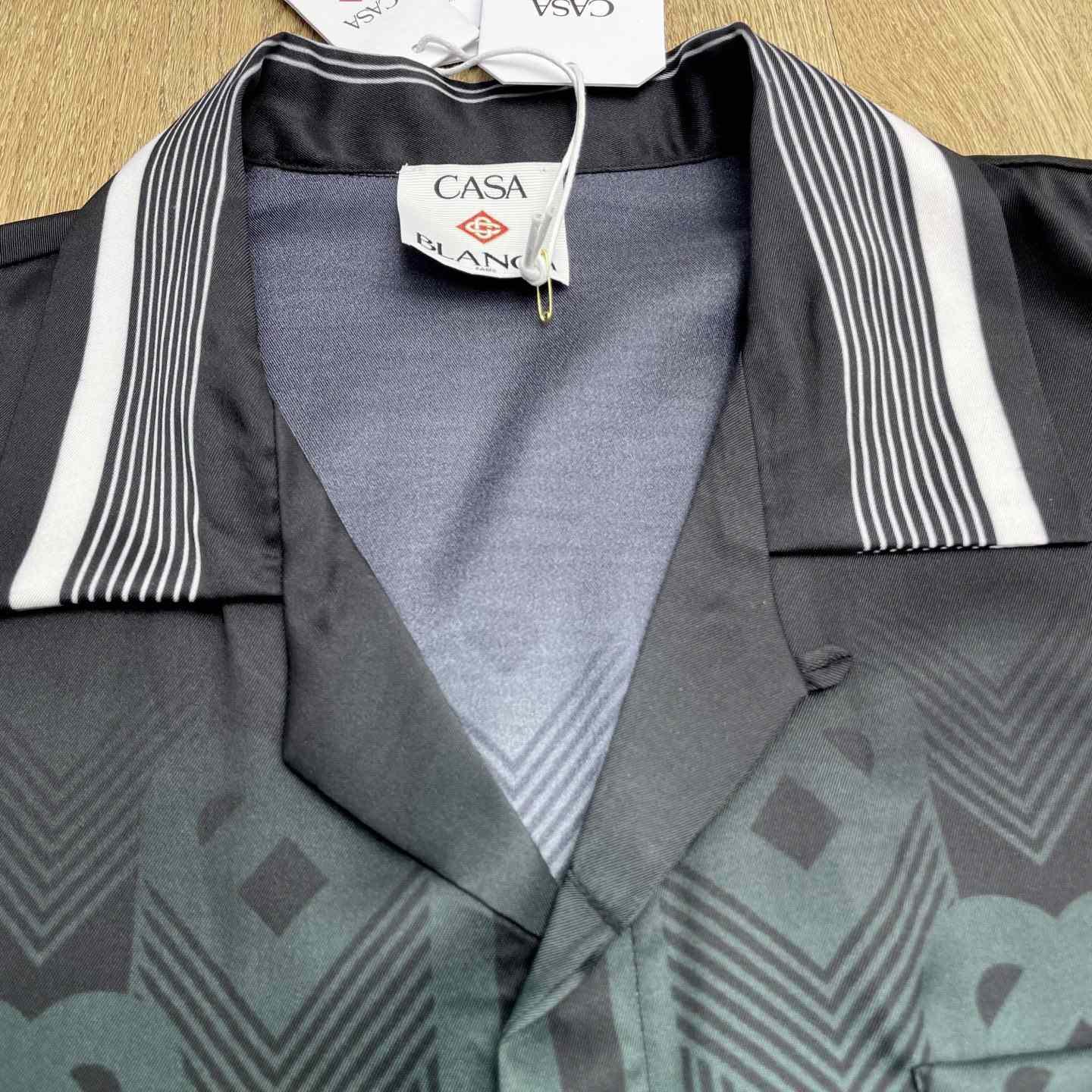 Casablanca Monogram Gradient Silk Shirt   CA3561 - DopestKickz