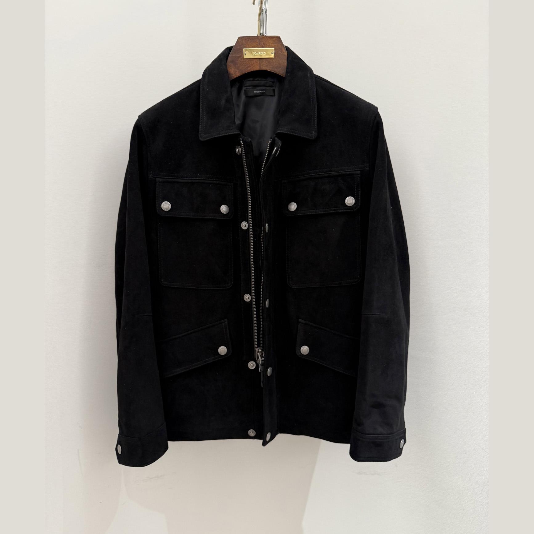 Tom Ford Men's Suede Motor Jacket - DopestKickz