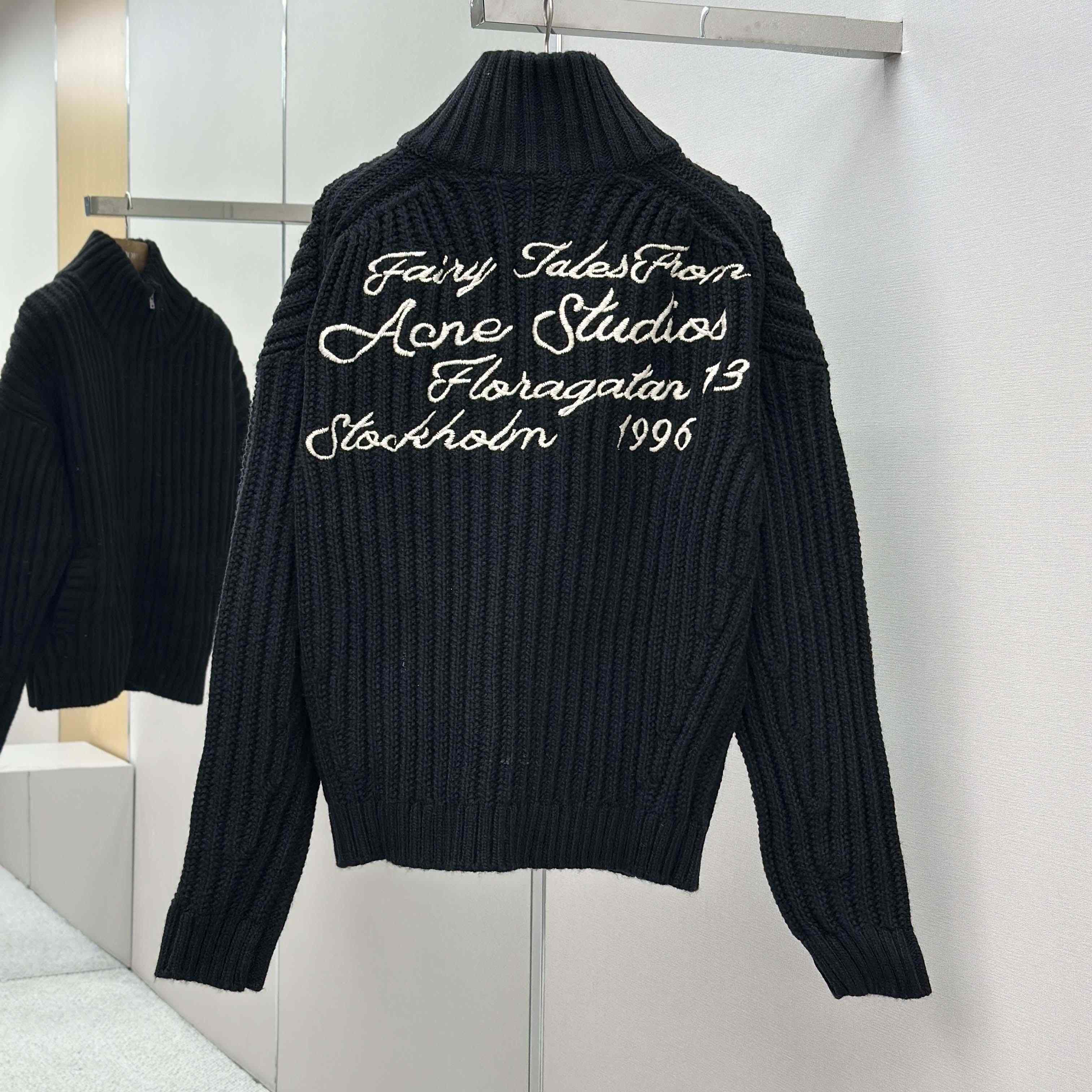 Acne Studios Wool Zip Cardigan - DopestKickz