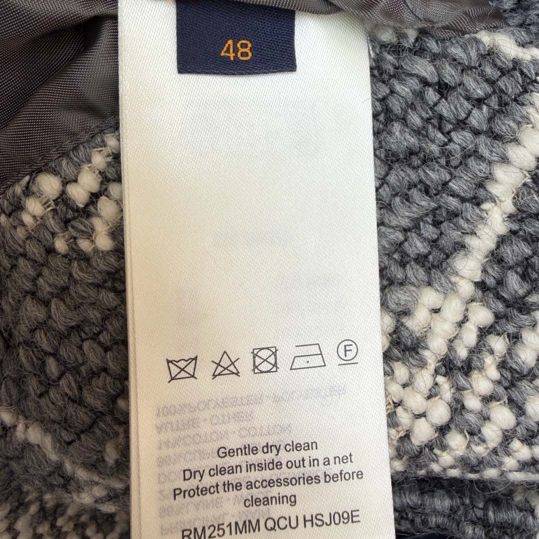 Louis Vuitton Chic Collarless Wool Jacket - DopestKickz