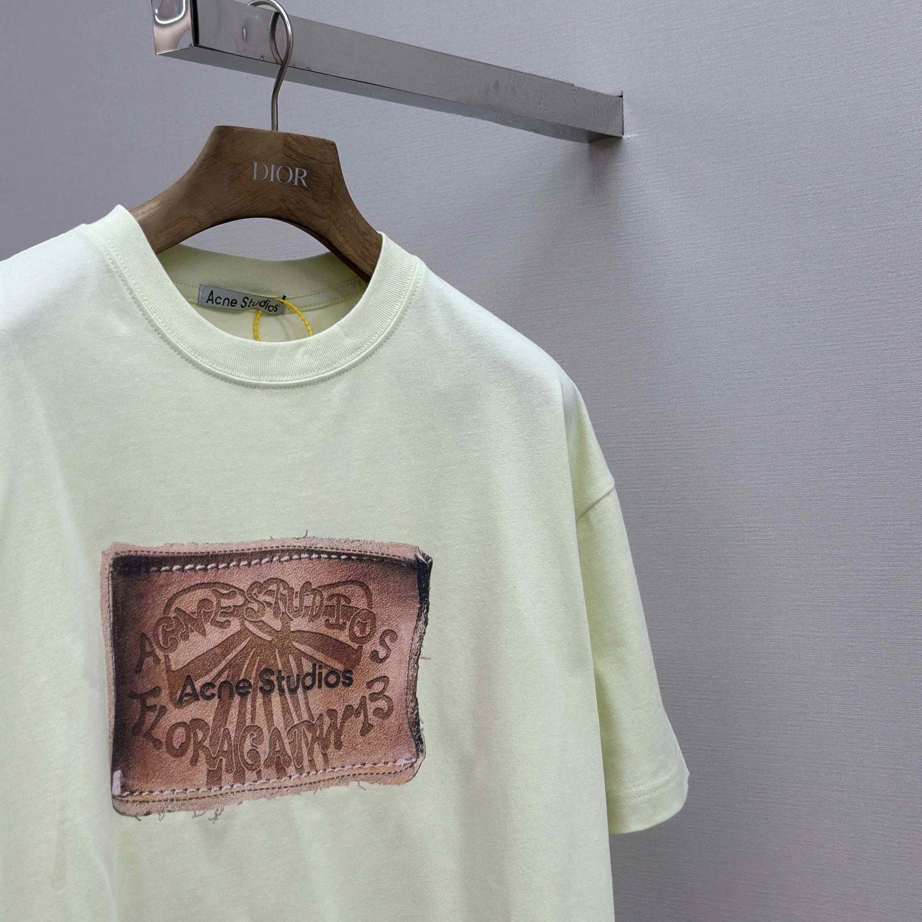 Acne Studios Logo T-shirt - Pistachio Green - DopestKickz