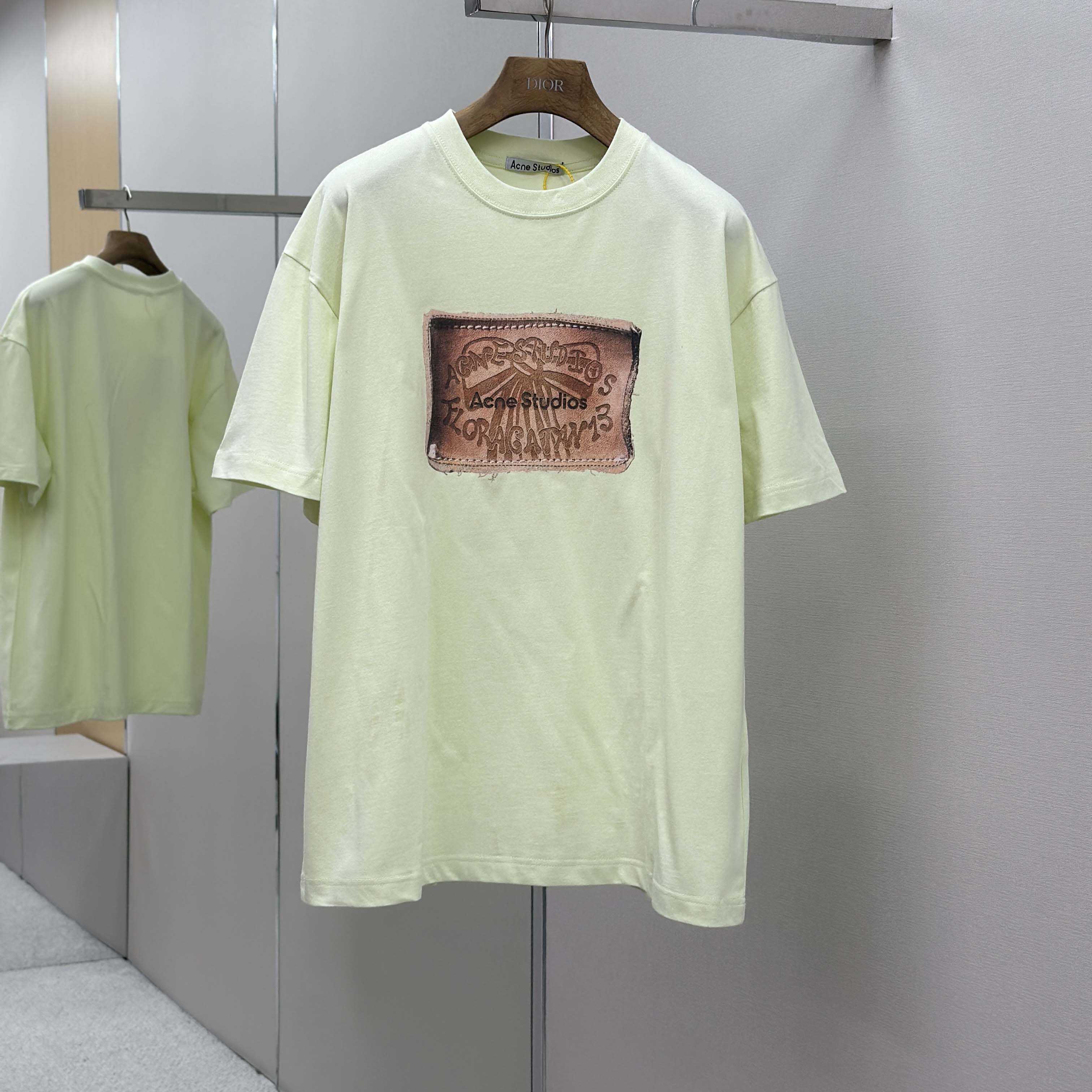 Acne Studios Logo T-shirt - Pistachio Green - DopestKickz