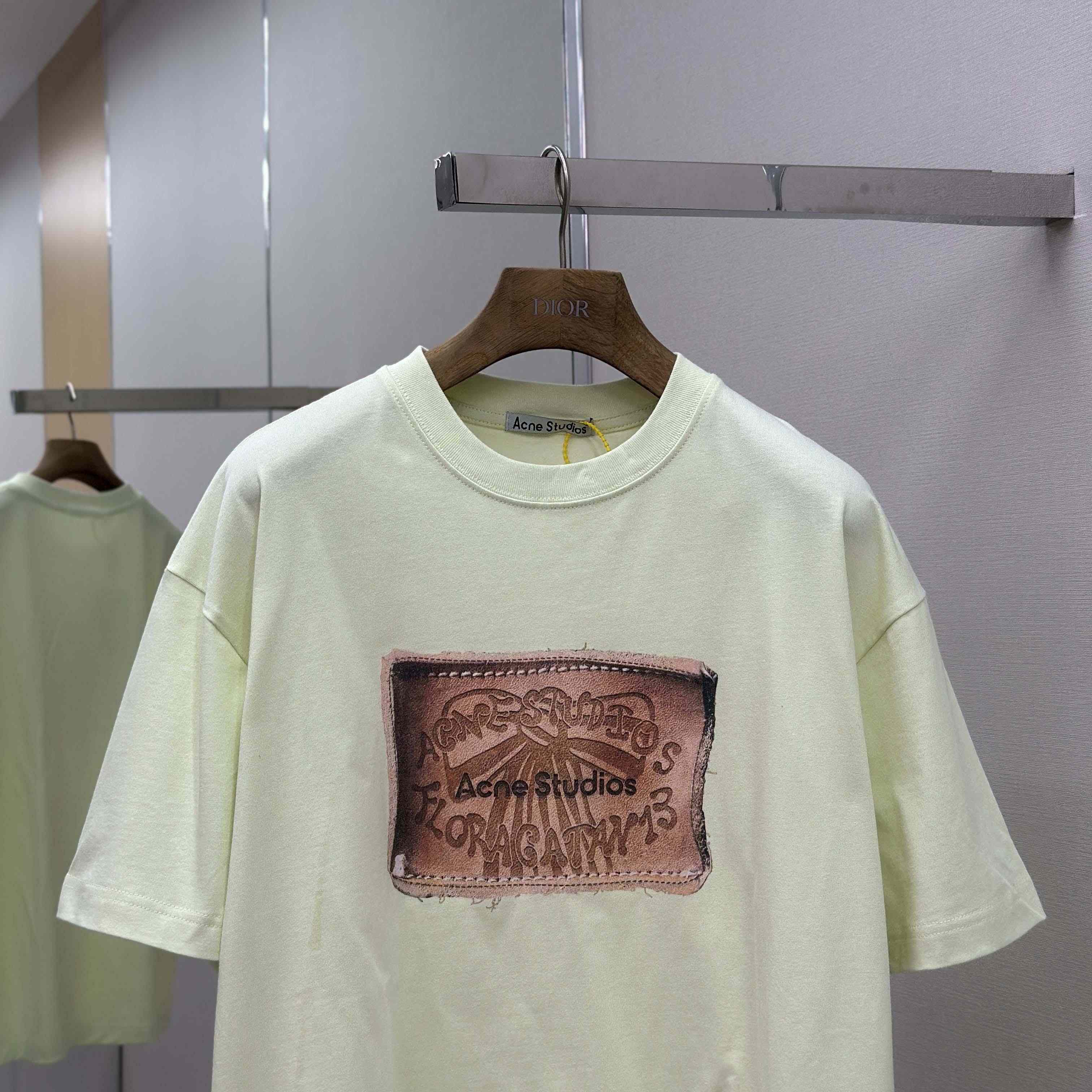 Acne Studios Logo T-shirt - Pistachio Green - DopestKickz