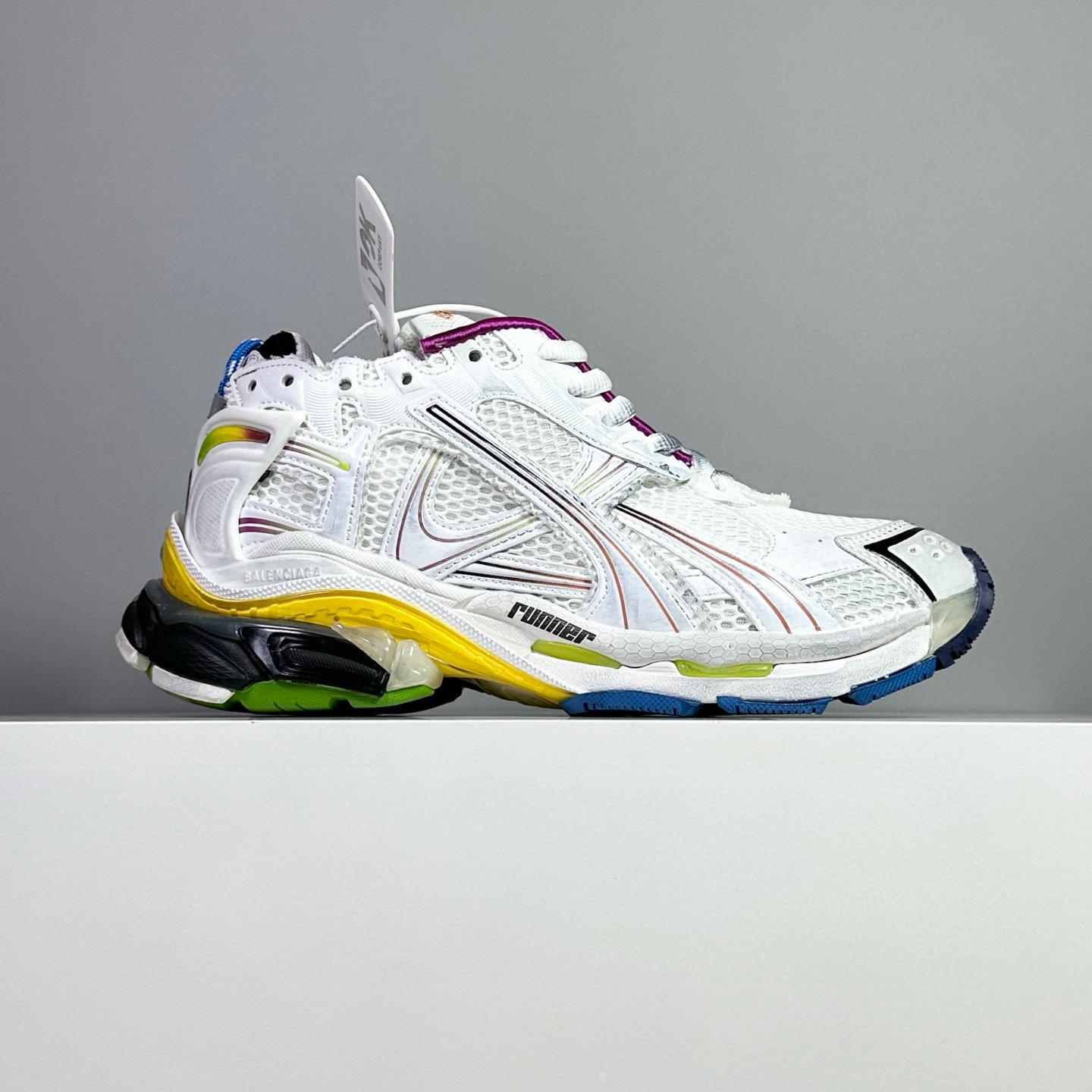 Balenciaga Runner Sneaker In White - DopestKickz