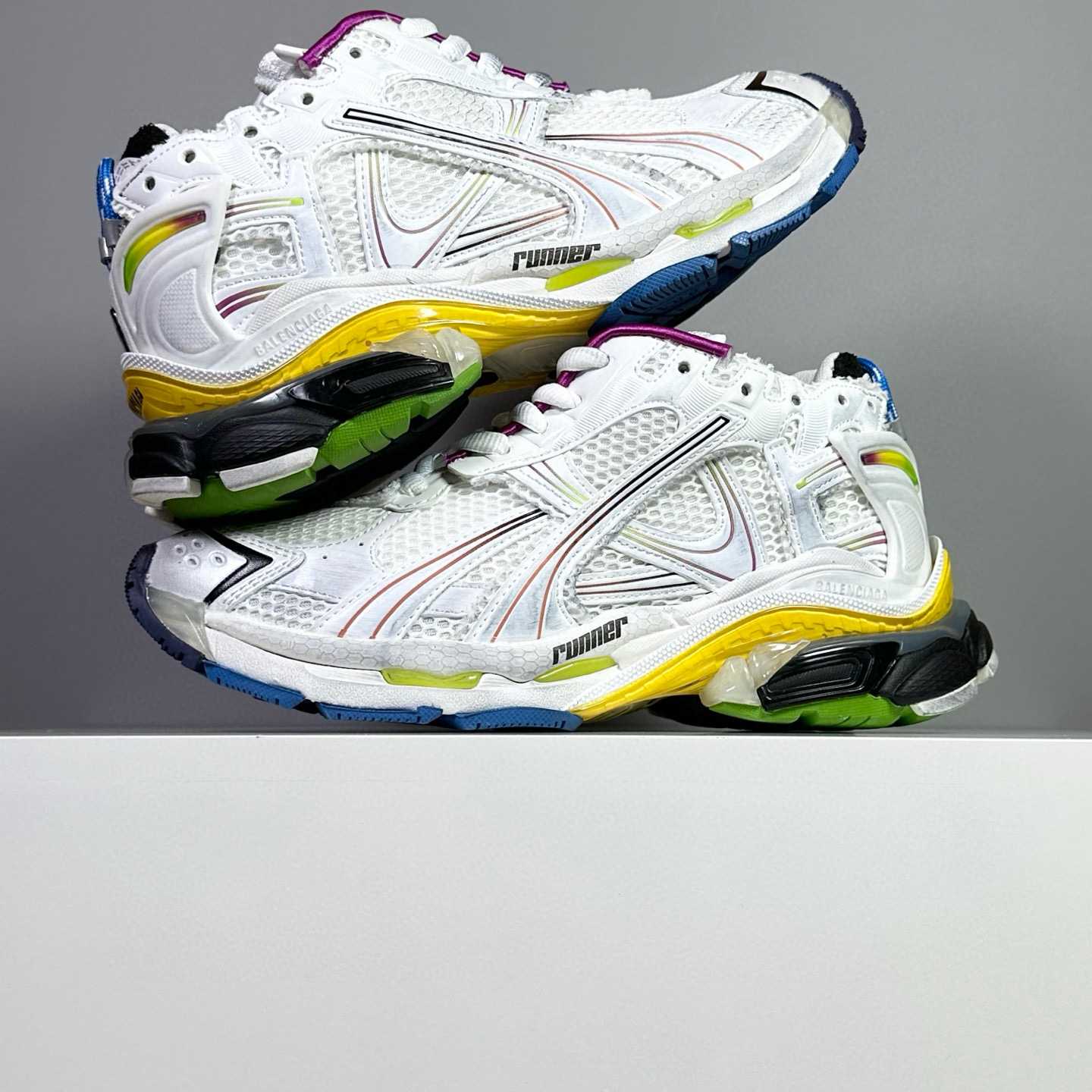 Balenciaga Runner Sneaker In White - DopestKickz