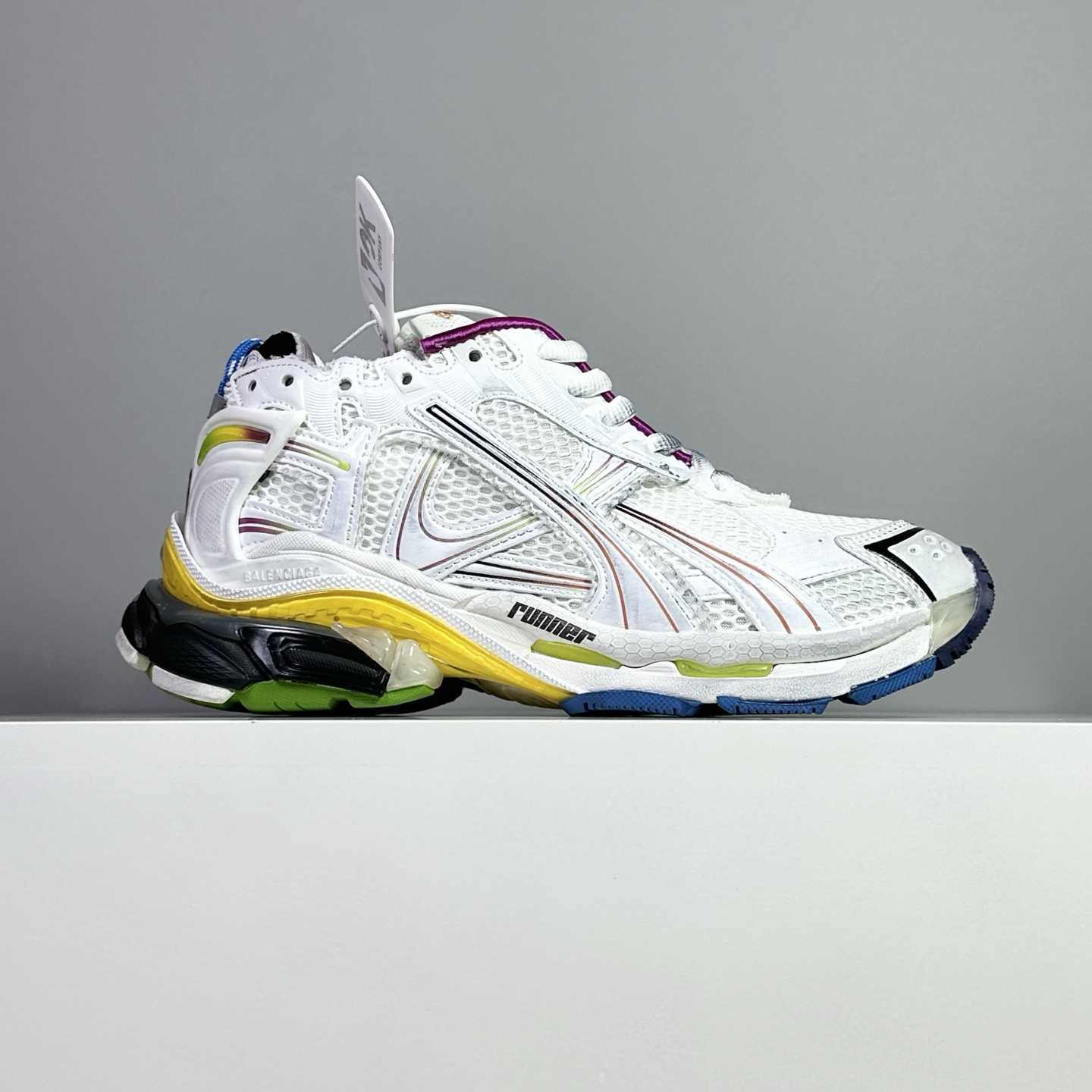 Balenciaga Runner Sneaker In White - DopestKickz