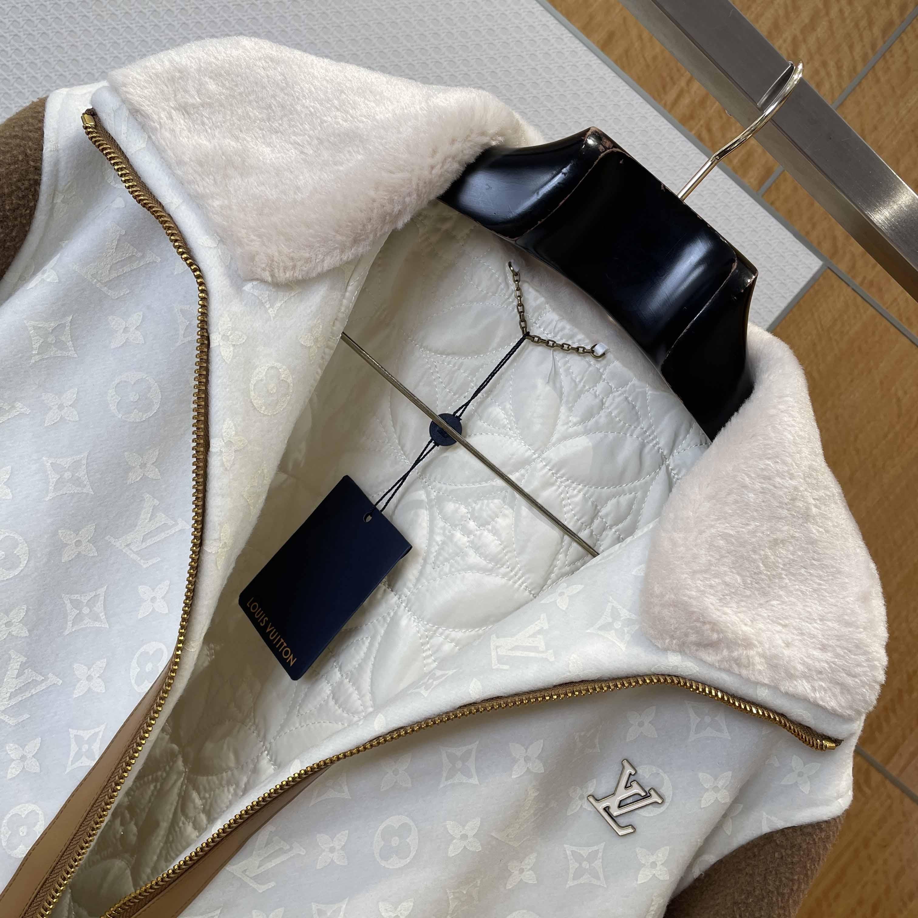 Louis Vuitton Monogram Blouson With Shearling Collar  1AJBD1 - DopestKickz